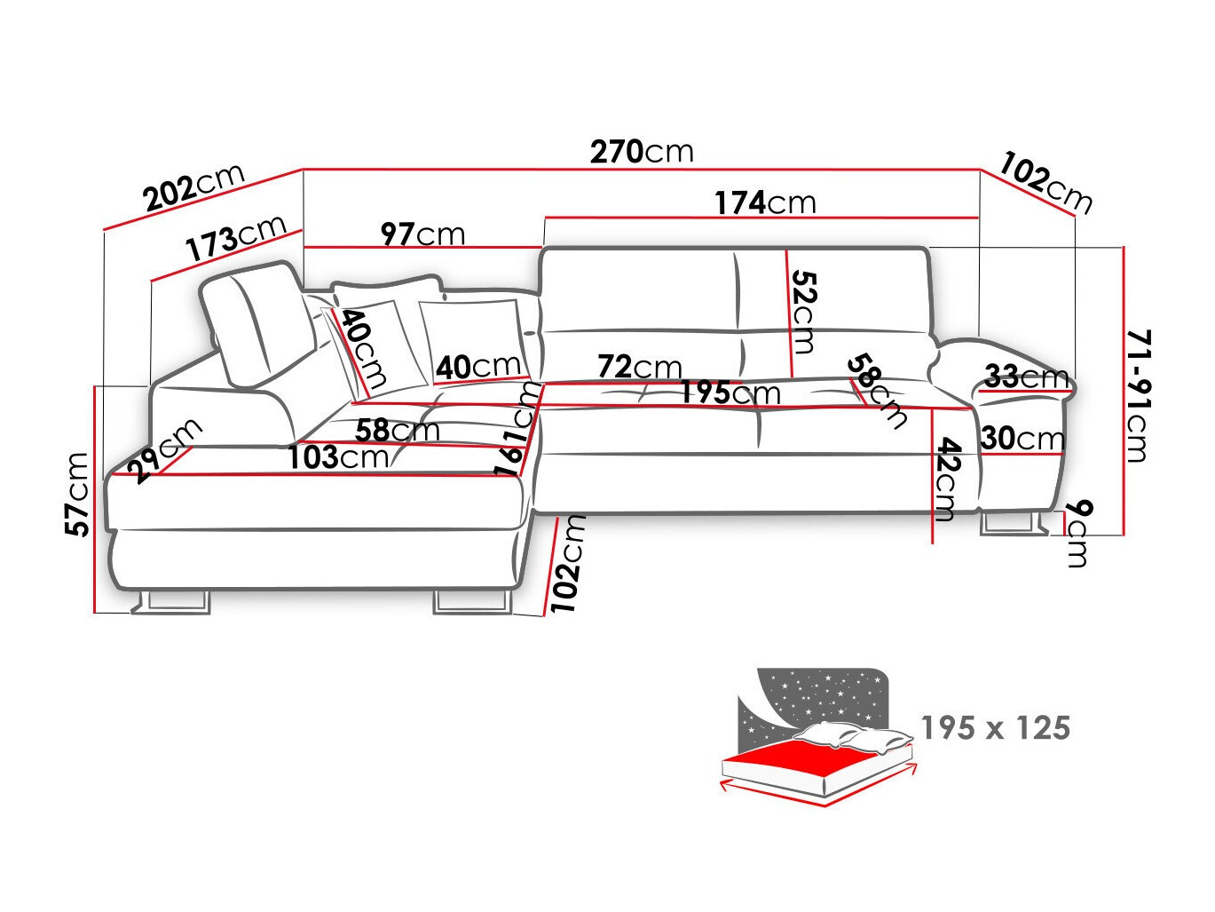 Hoekbank Comfivo 290 (Abriamo 03)