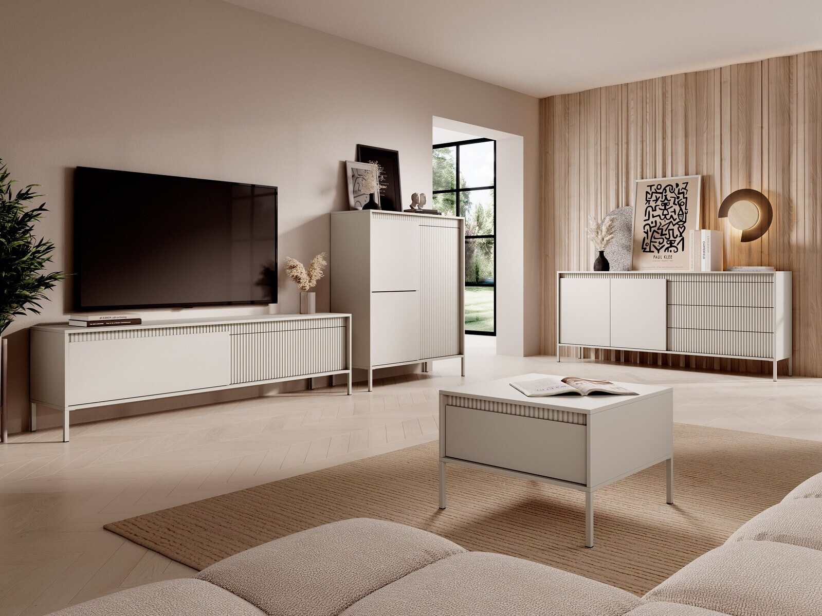 Salontafel Romfele 105 (Beige)