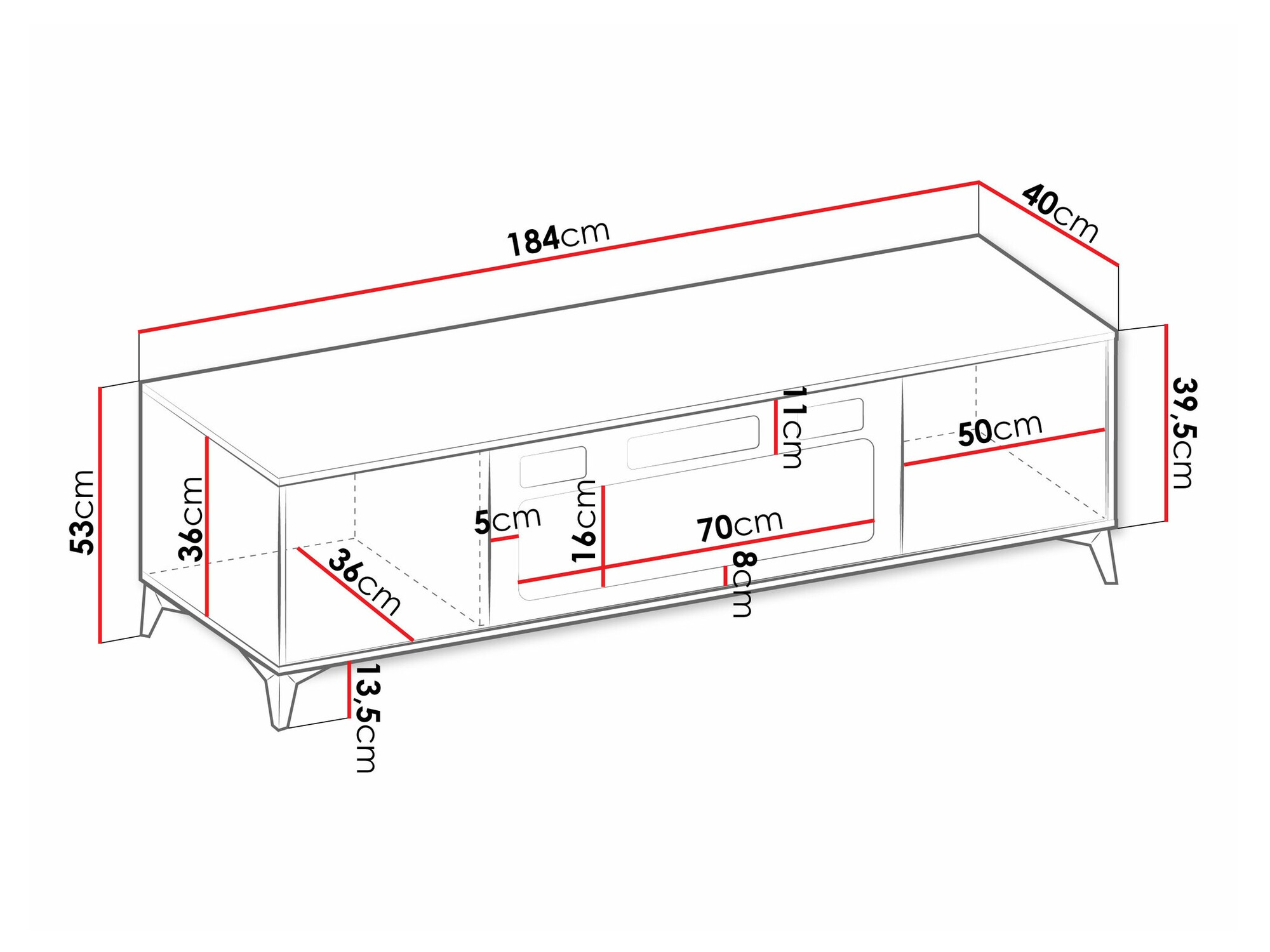 TV-meubel Comfivo Camlue 110