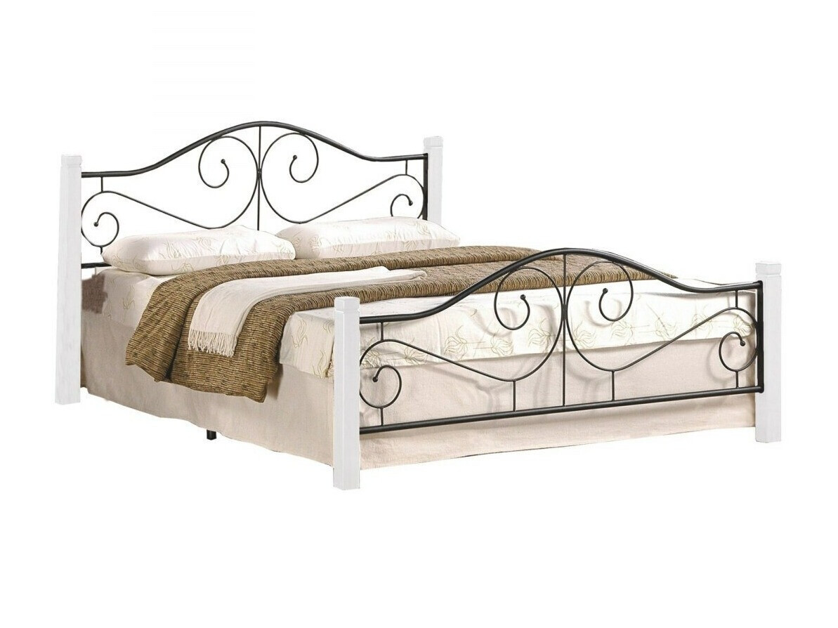 Bed Houston 574 (Wit + Zwart)