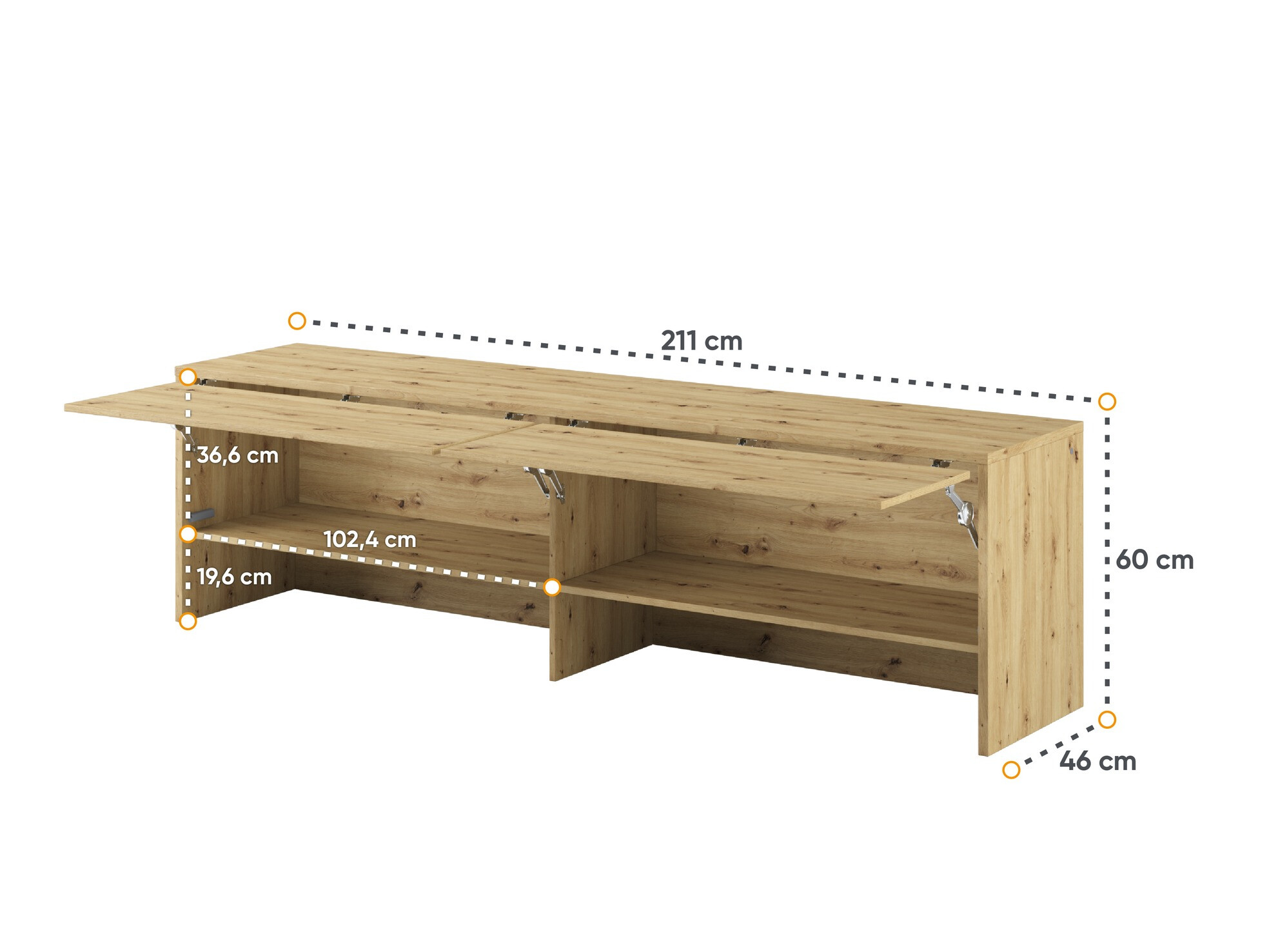 Dressoir Concept Pro Lenart Levfere 118 (Artisan eiken)