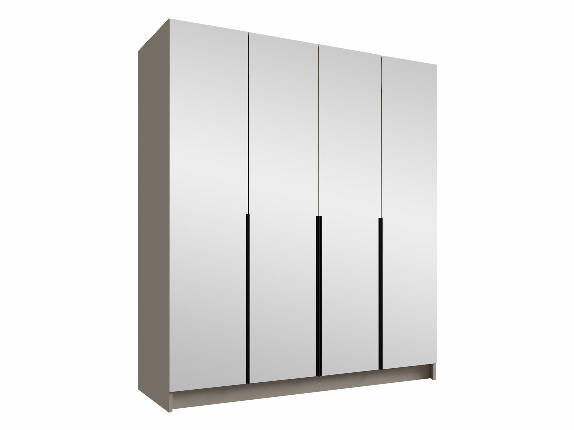 Kledingkast Closico 190 (Kasjmier + Zwart)