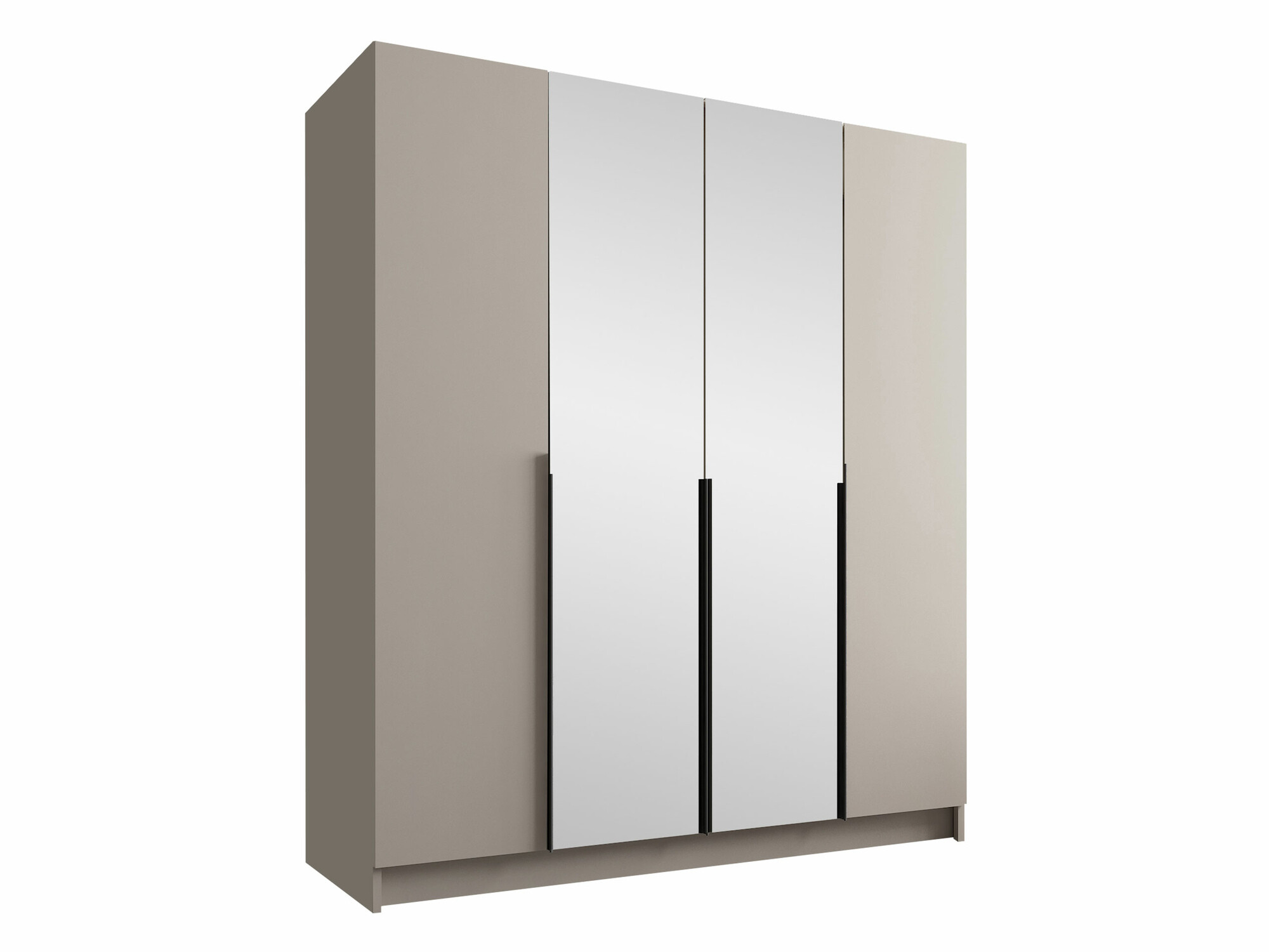 Kledingkast Closico 191 (Kasjmier + Zwart)