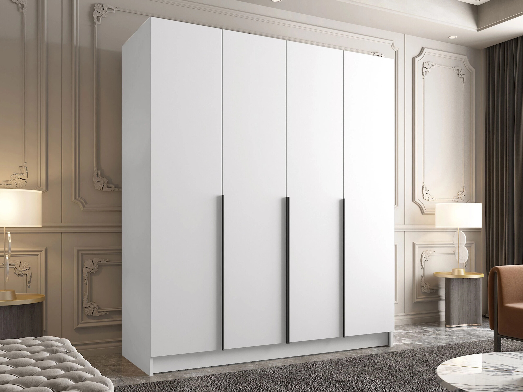 Kledingkast Closico Navor I (Wit)