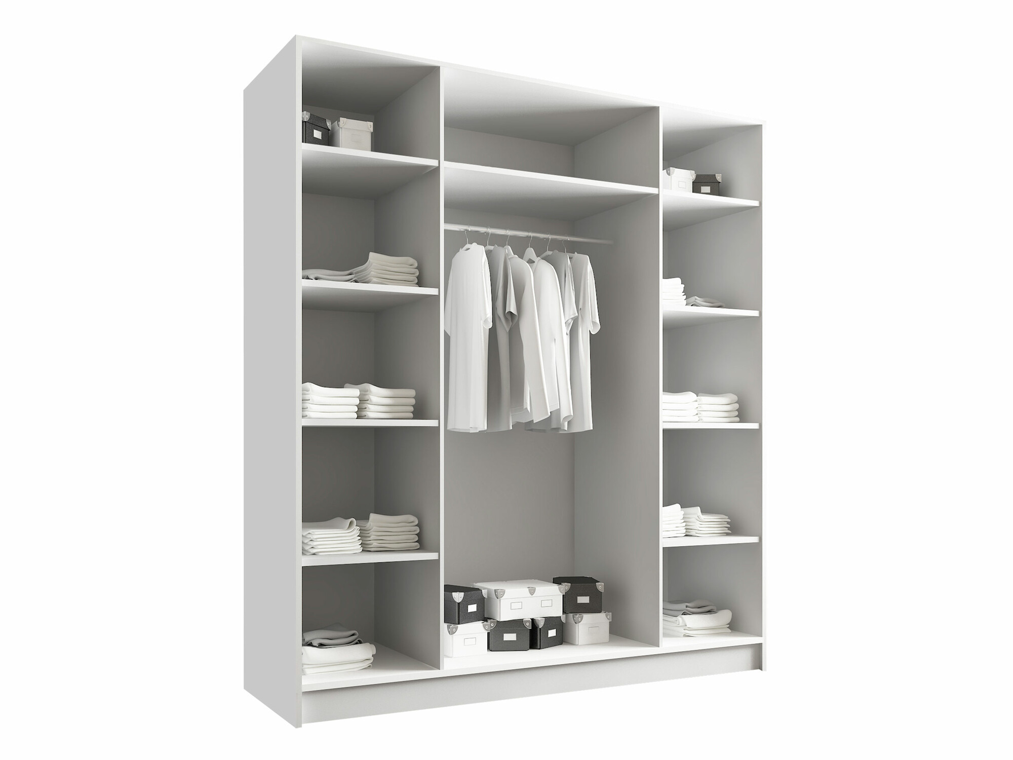 Kledingkast Closico Navor I (Wit)