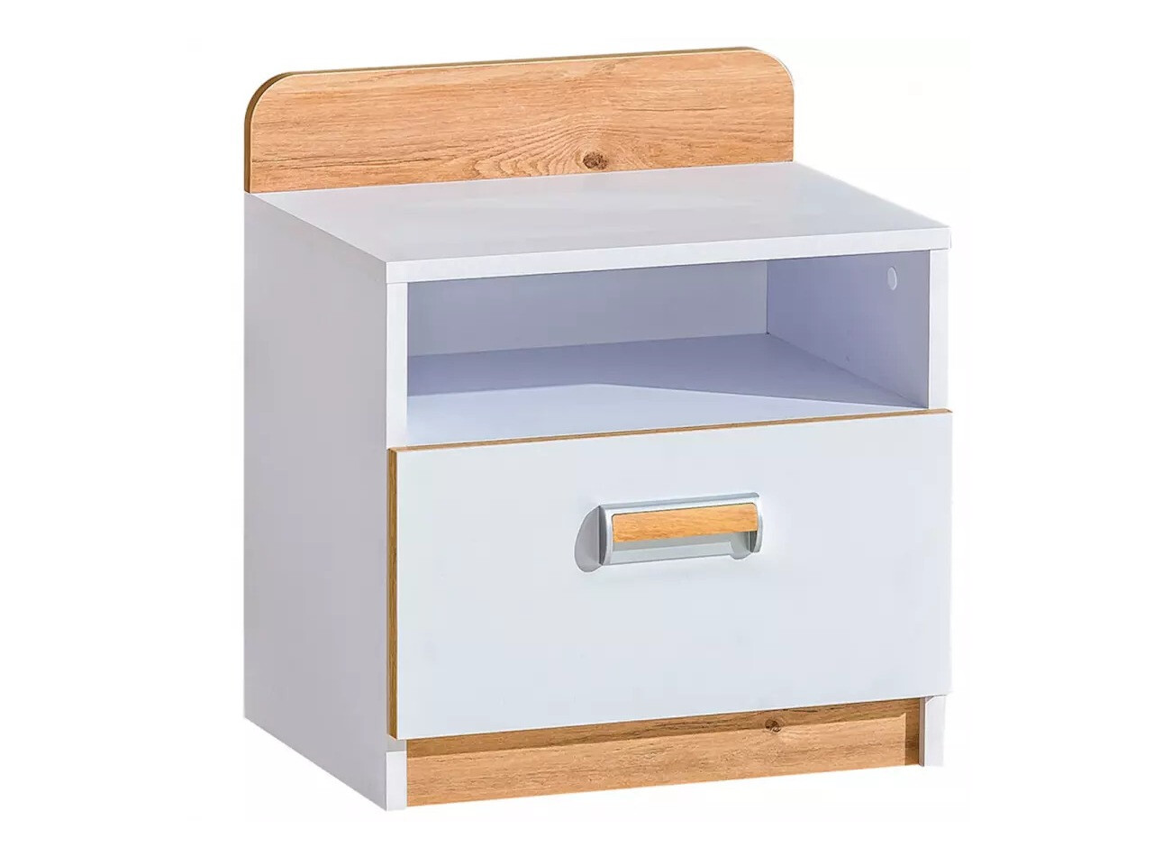 Nachtkastje Ophmora 111 (Eiken + Wit)