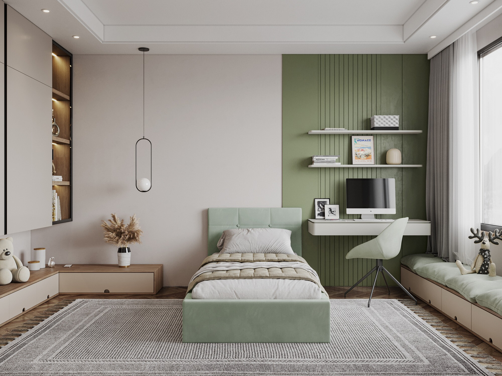 Bed Fairfield 107 (Lichtgroen)