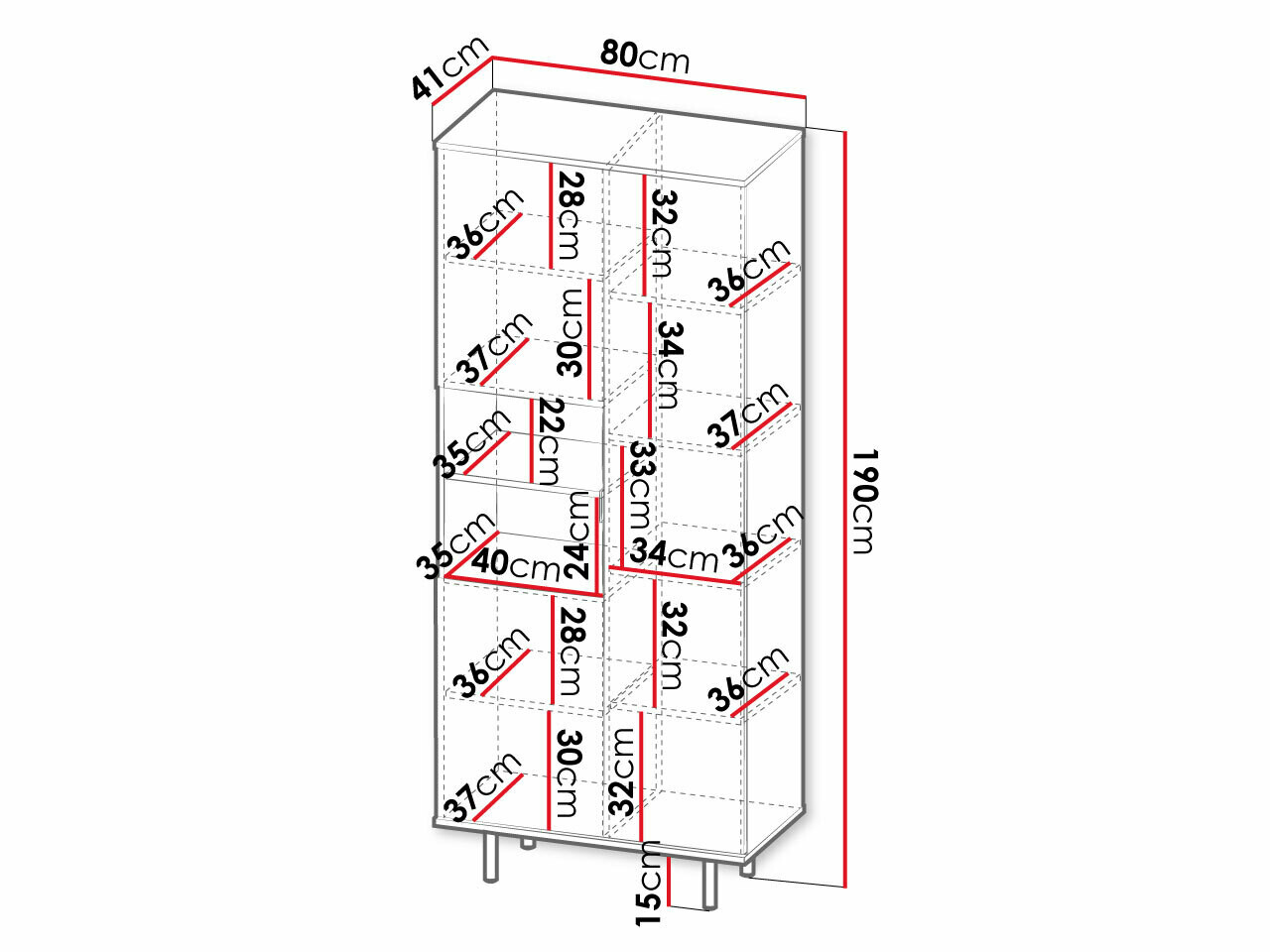 Boekenkast Decus I (Kasjmier)