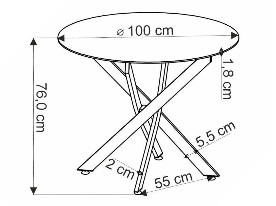 Tafel Houston 1788 (Gouden eik)