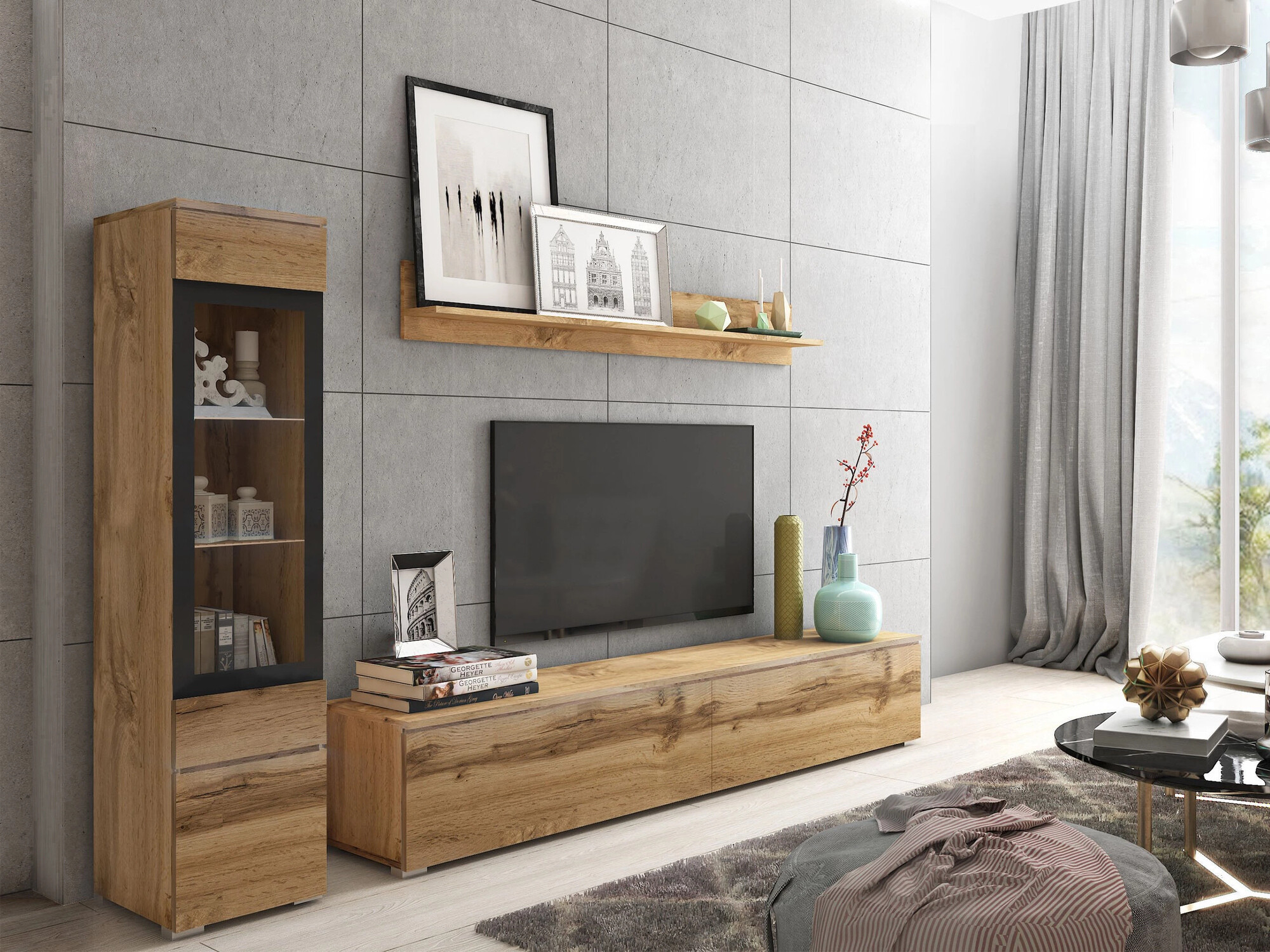 Woonkamerset Sarasota 125 (Wotan eik)