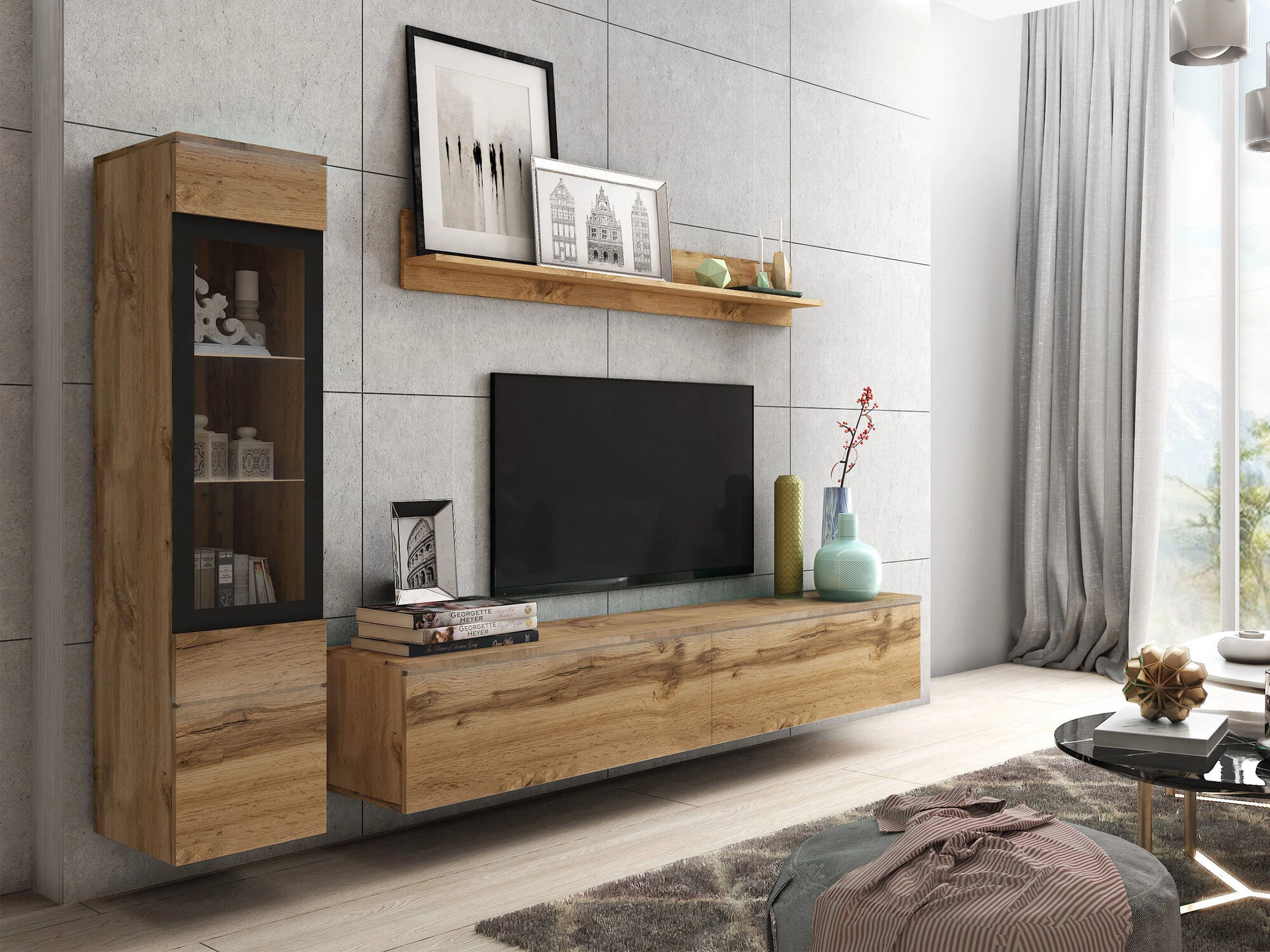 Woonkamerset Sarasota 125 (Wotan eik)