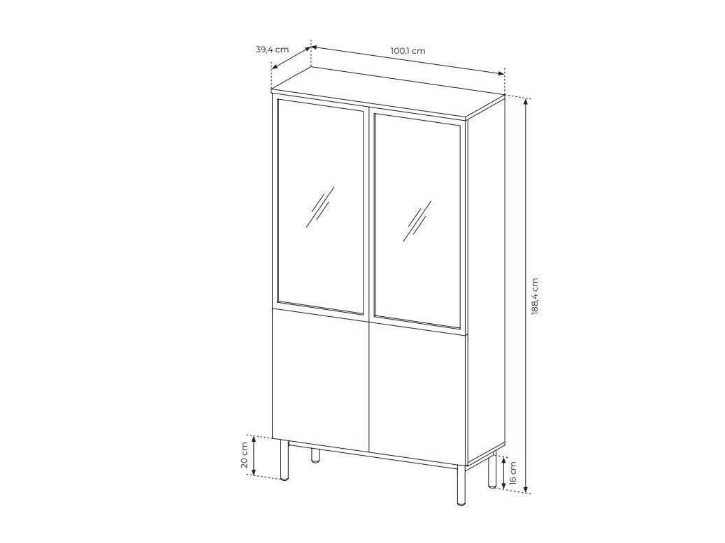 Boekenkast Livmave 100