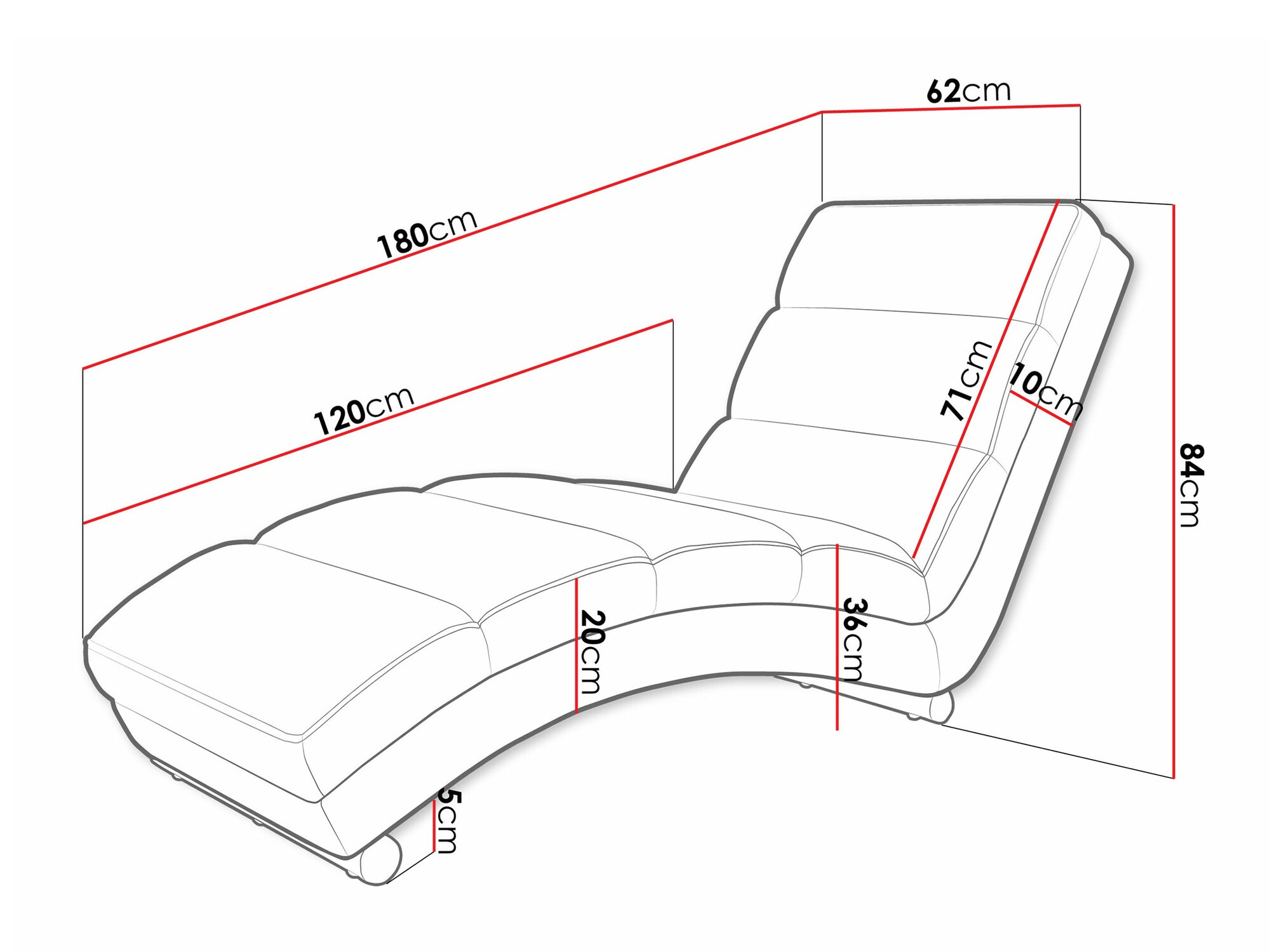Ligfauteuil Comfivo 172 (Tracy 211.01)