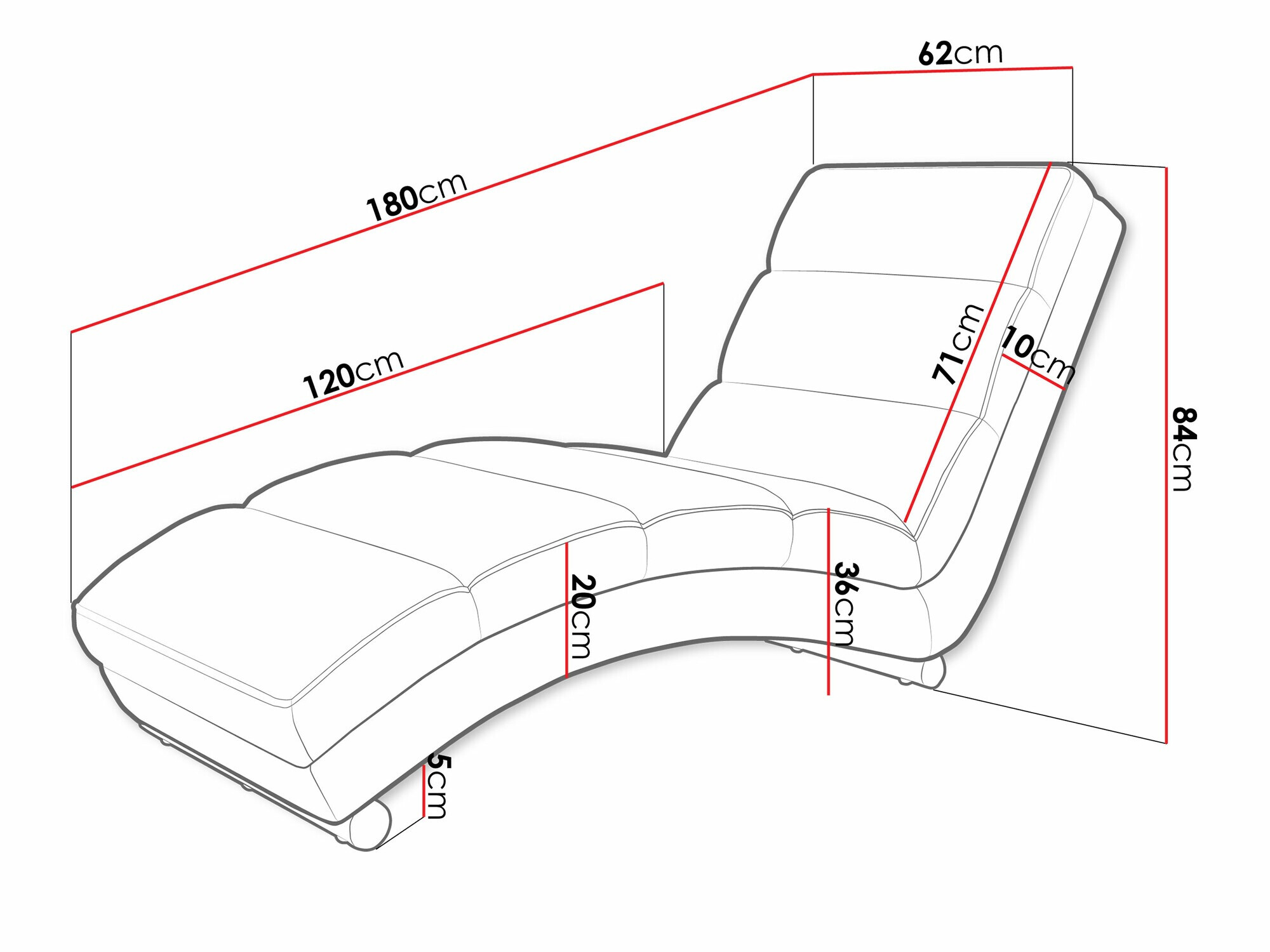 Ligfauteuil Comfivo 172 (Tracy 211.03)