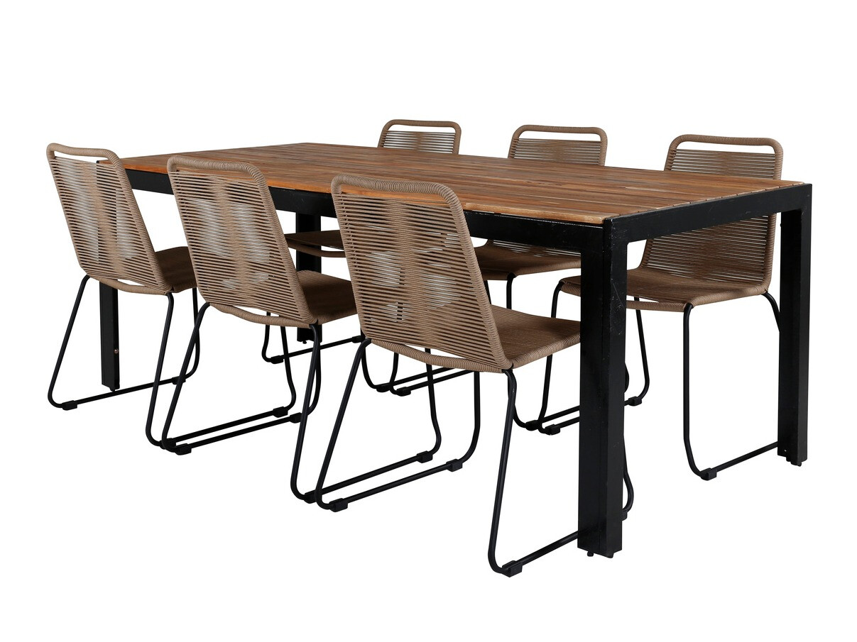 Tafel en stoelen set Dallas 2907