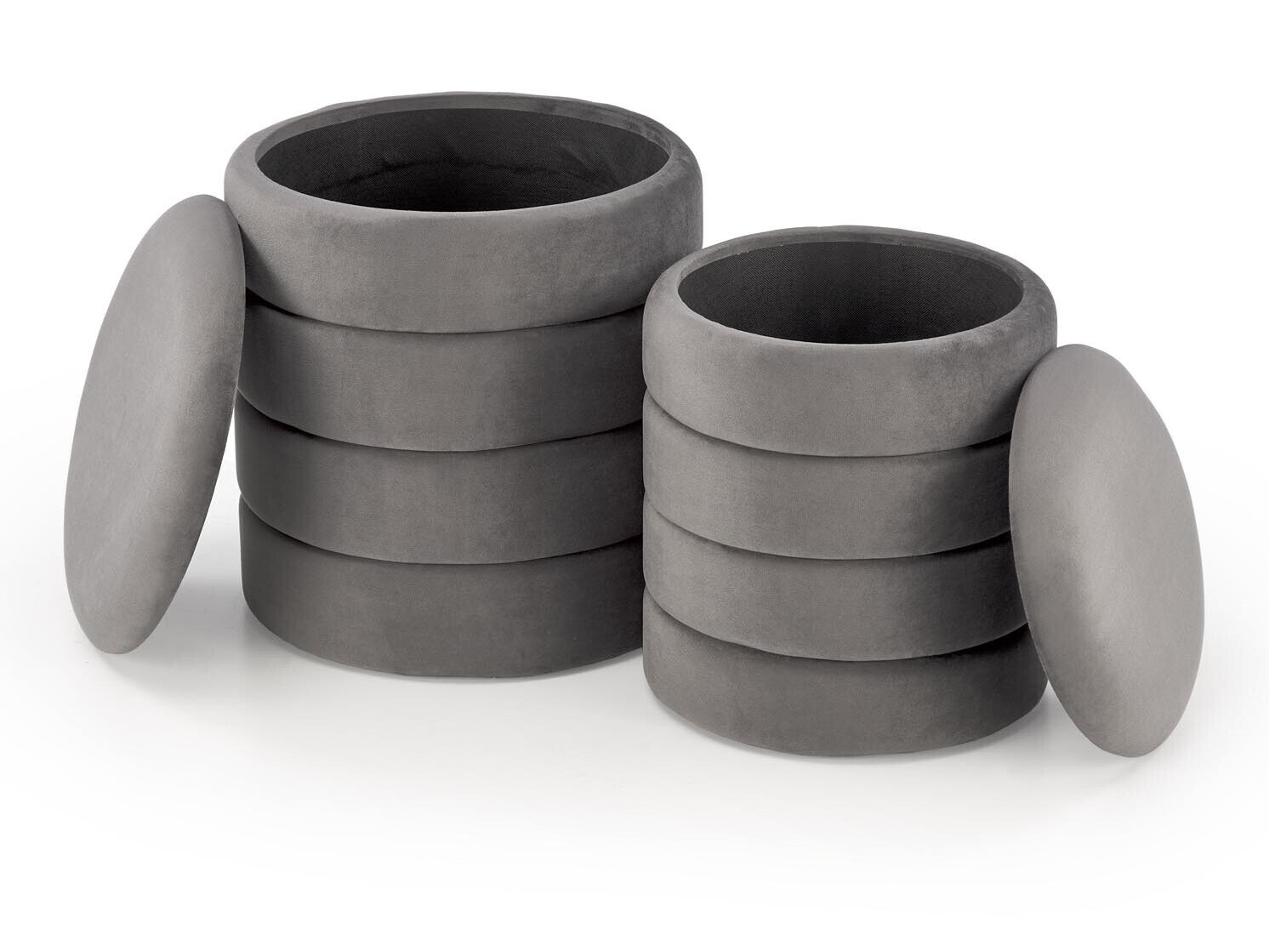 Set poefs Houston 1780 (Grijs)