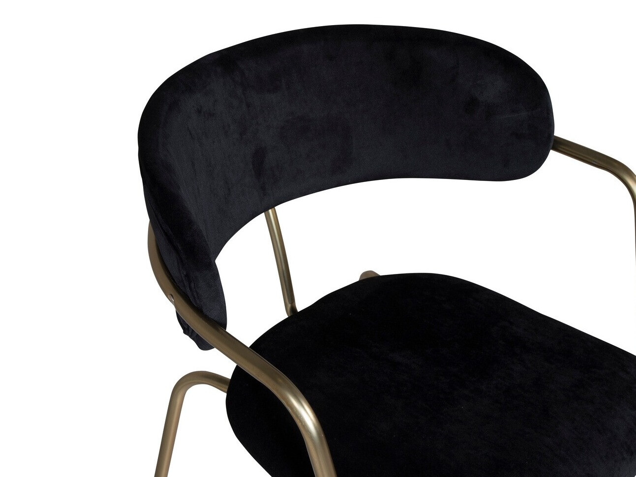 Stoel Dallas 108 (Zwart + Messing)