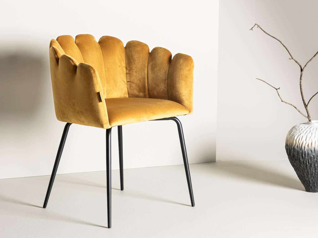 Stoel Dallas 134 (Geel + Zwart)