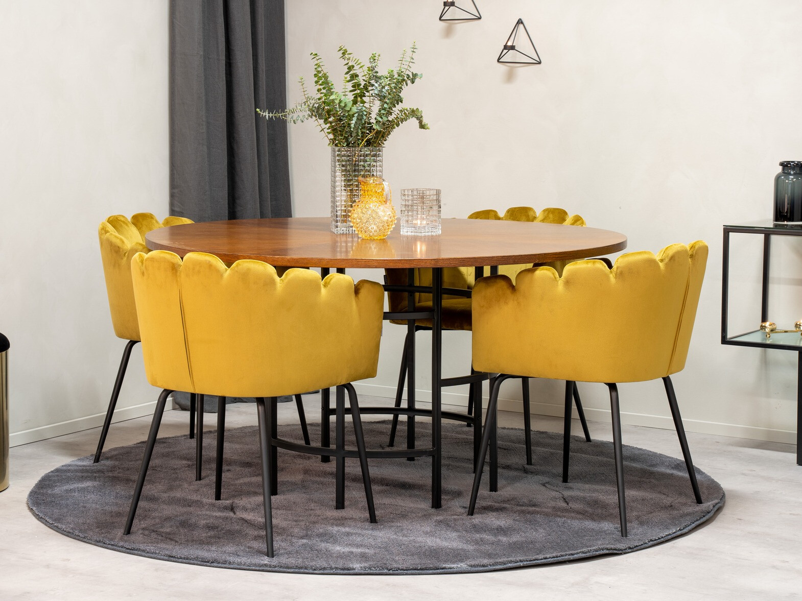 Stoel Dallas 134 (Geel + Zwart)