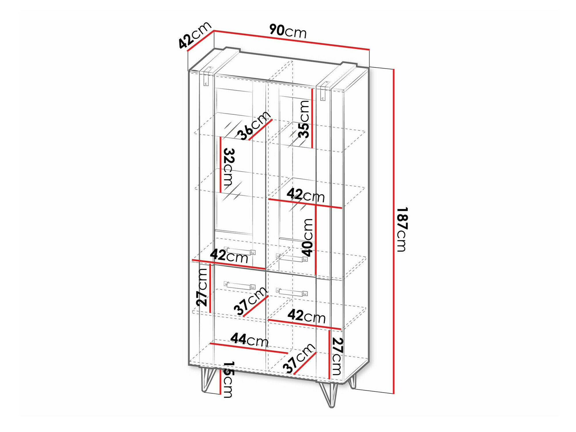 Boekenkast Domdele 102