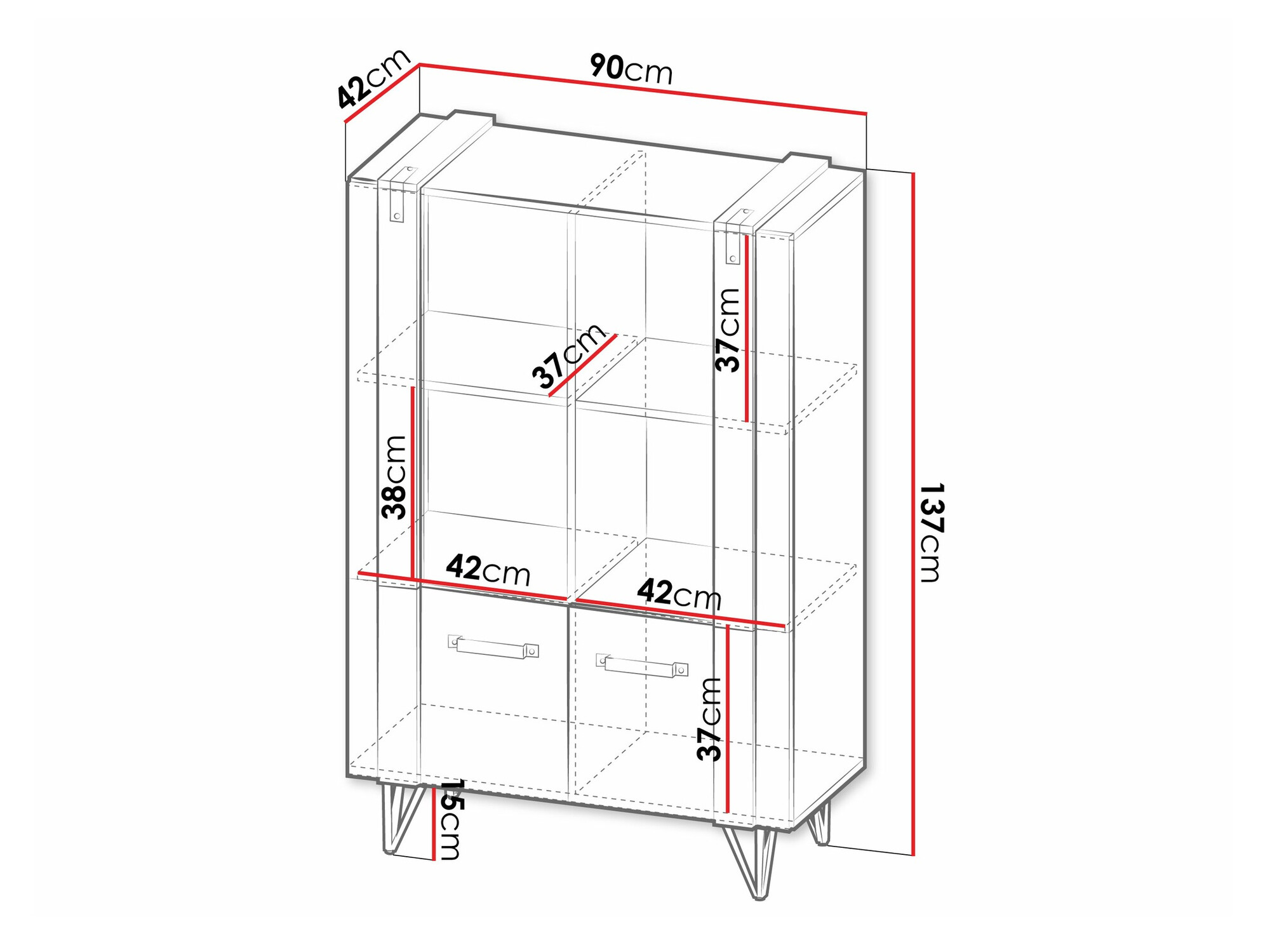 Boekenkast Domdele 103