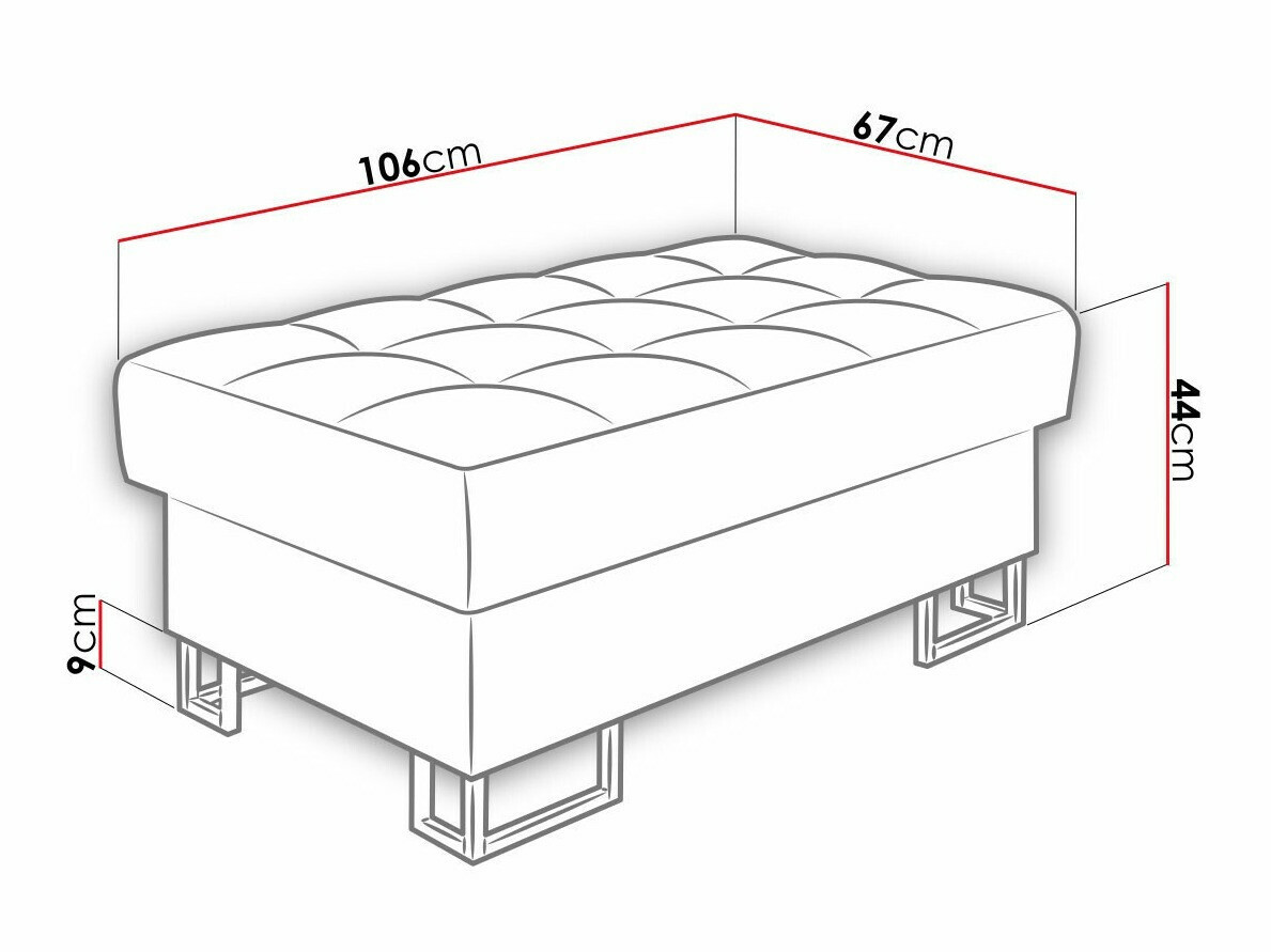 Gestoffeerde hocker Comfivo 237 (Abriamo 03)