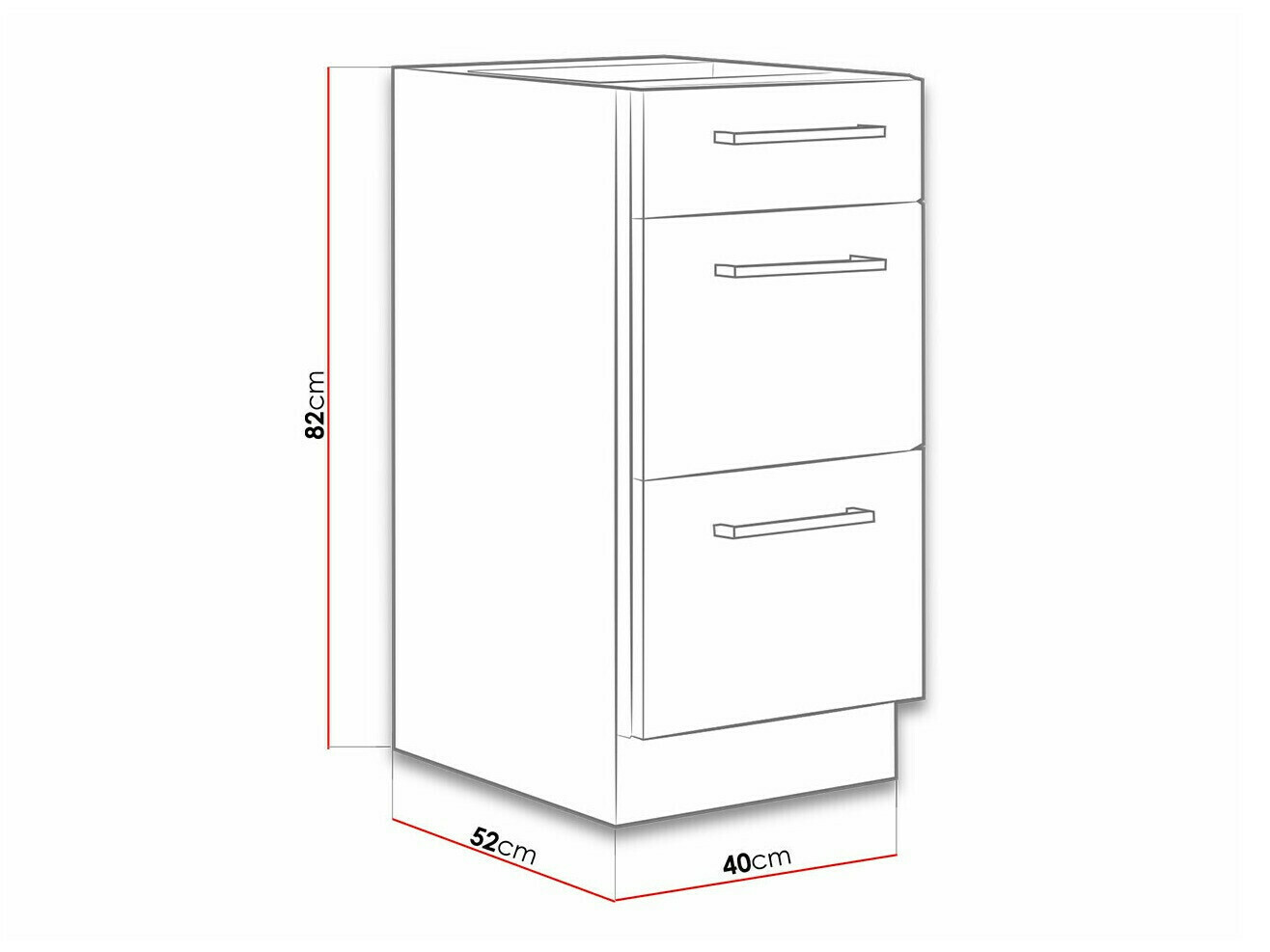 Modulaire kast met lades Wood Dark 133