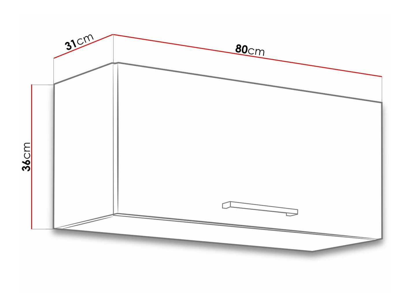 Modulaire wandkast Wood Dark 136