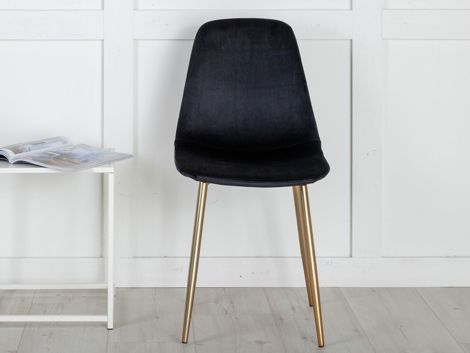 Stoel Dallas 252 (Zwart + Messing)