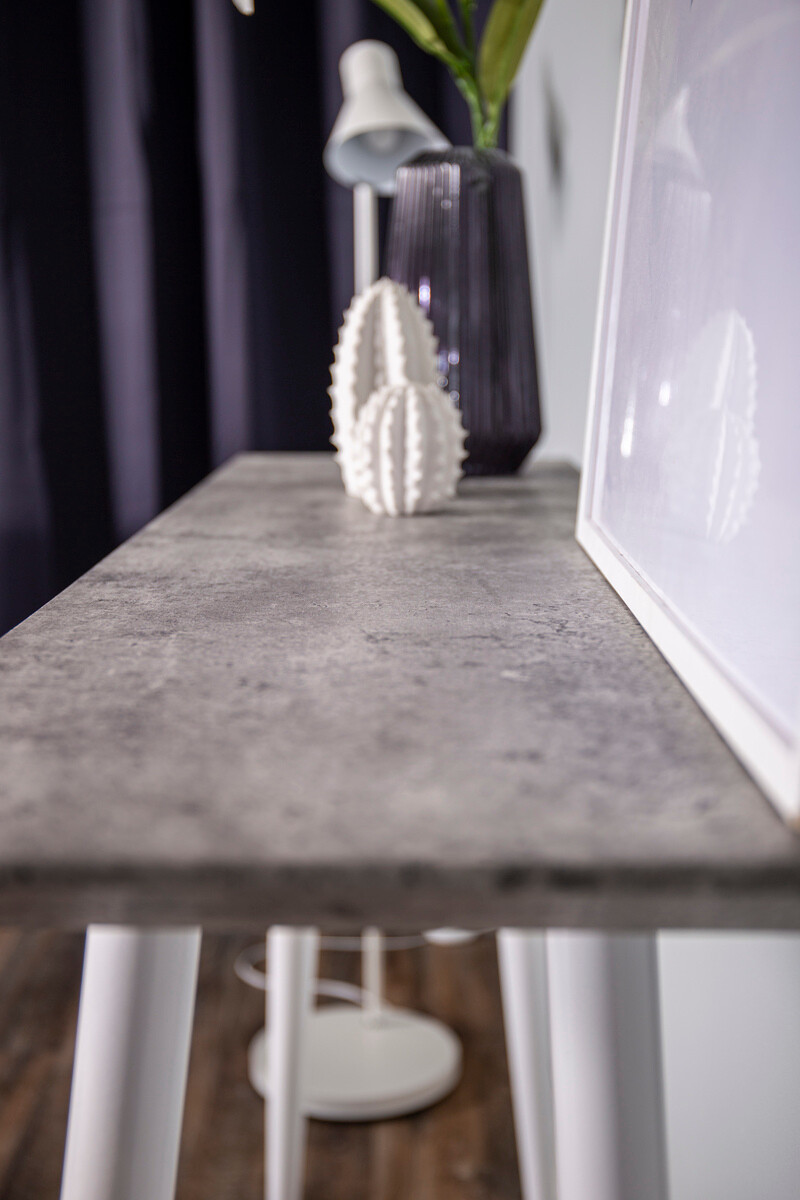 Wandtafel Dallas 226 (Beton + Wit)