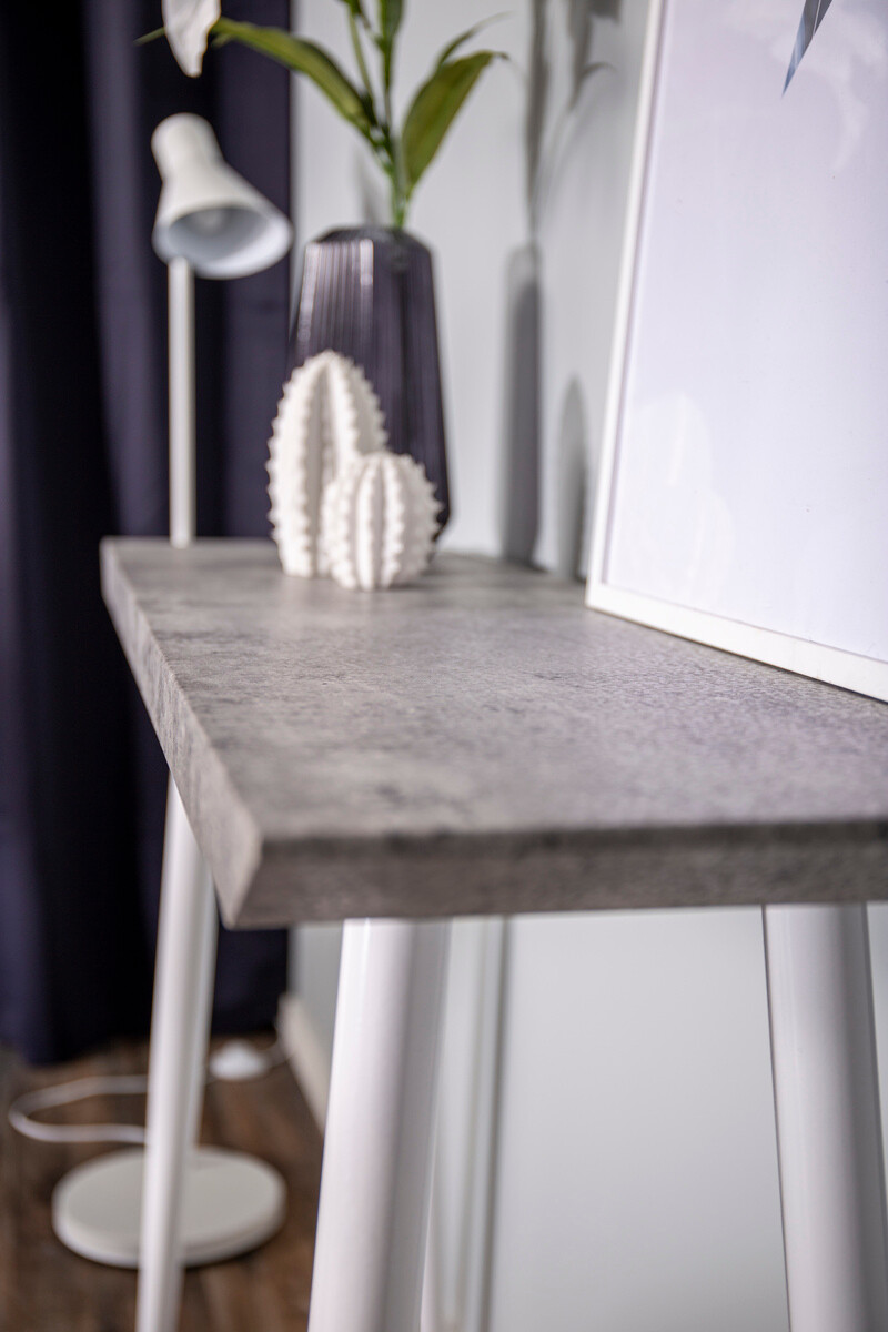 Wandtafel Dallas 226 (Beton + Wit)