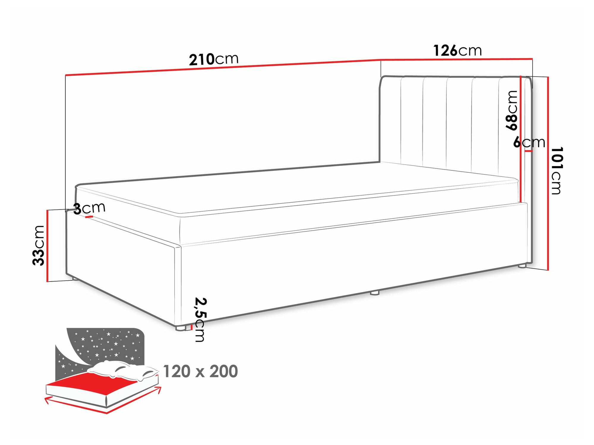 Bed Mormavu 111 (Cloud 03)