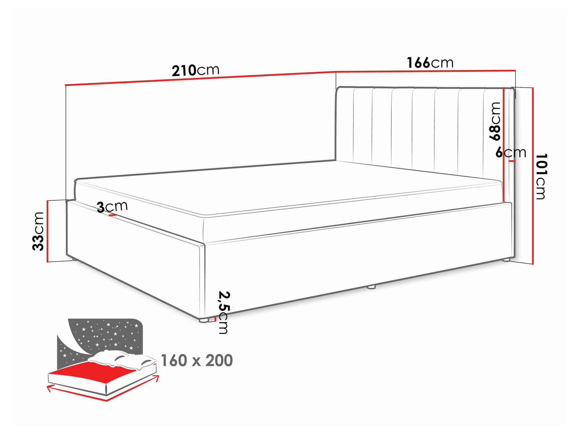 Bed Mormavu 111 (Cloud 03)