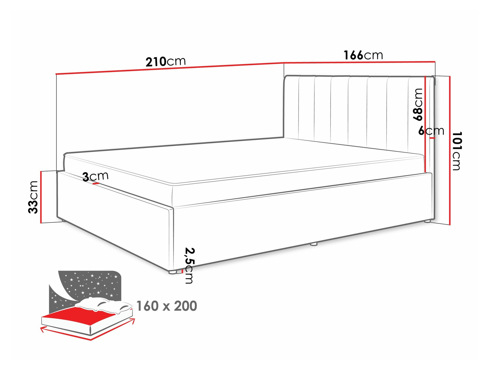 Bed Mormavu 111 (Cloud 82)