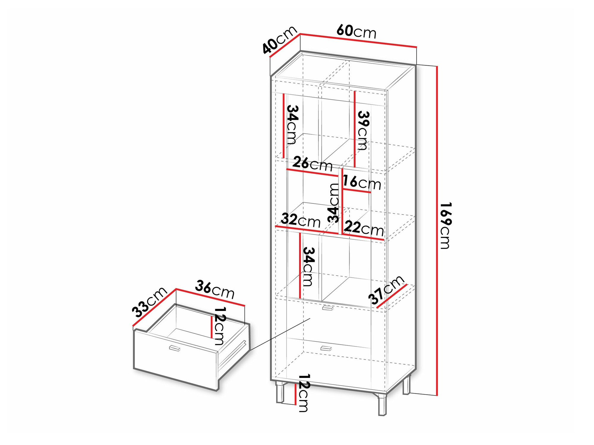 Boekenkast Mormavu 102 (Kasjmier)