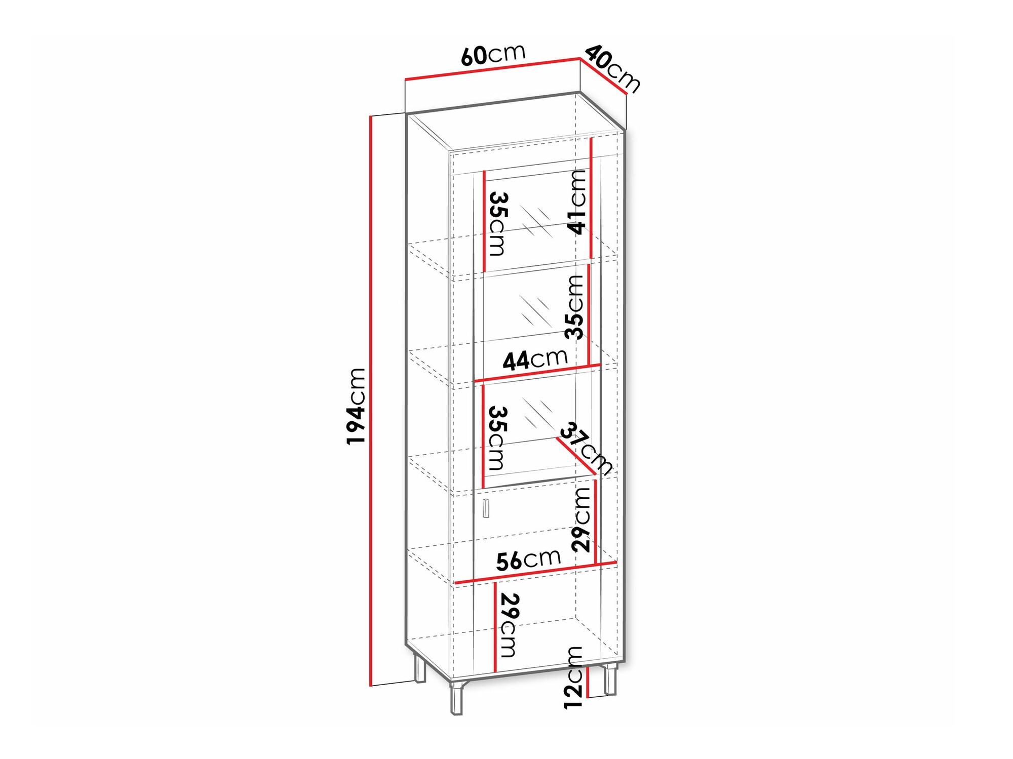Boekenkast Mormavu 104 (Kasjmier)