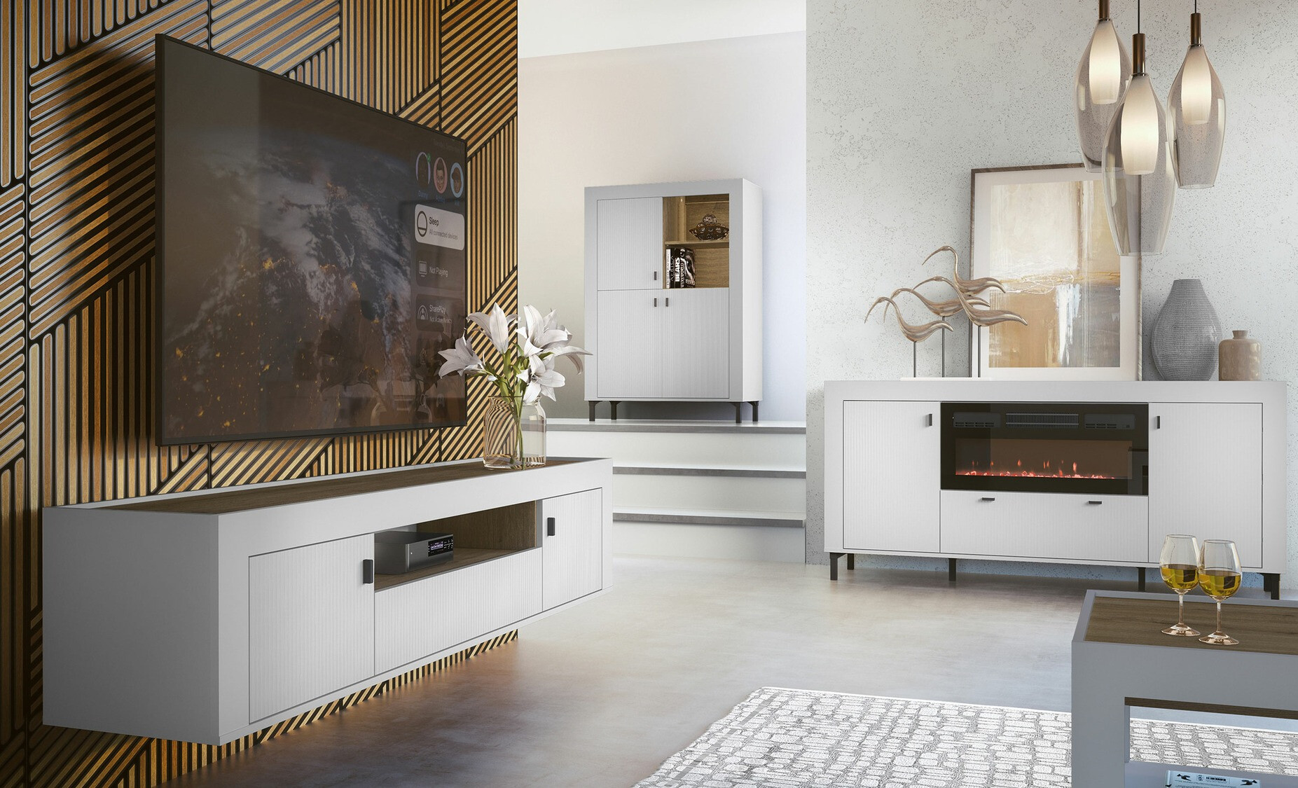 Boekenkast Mormavu 105 (Mat wit)