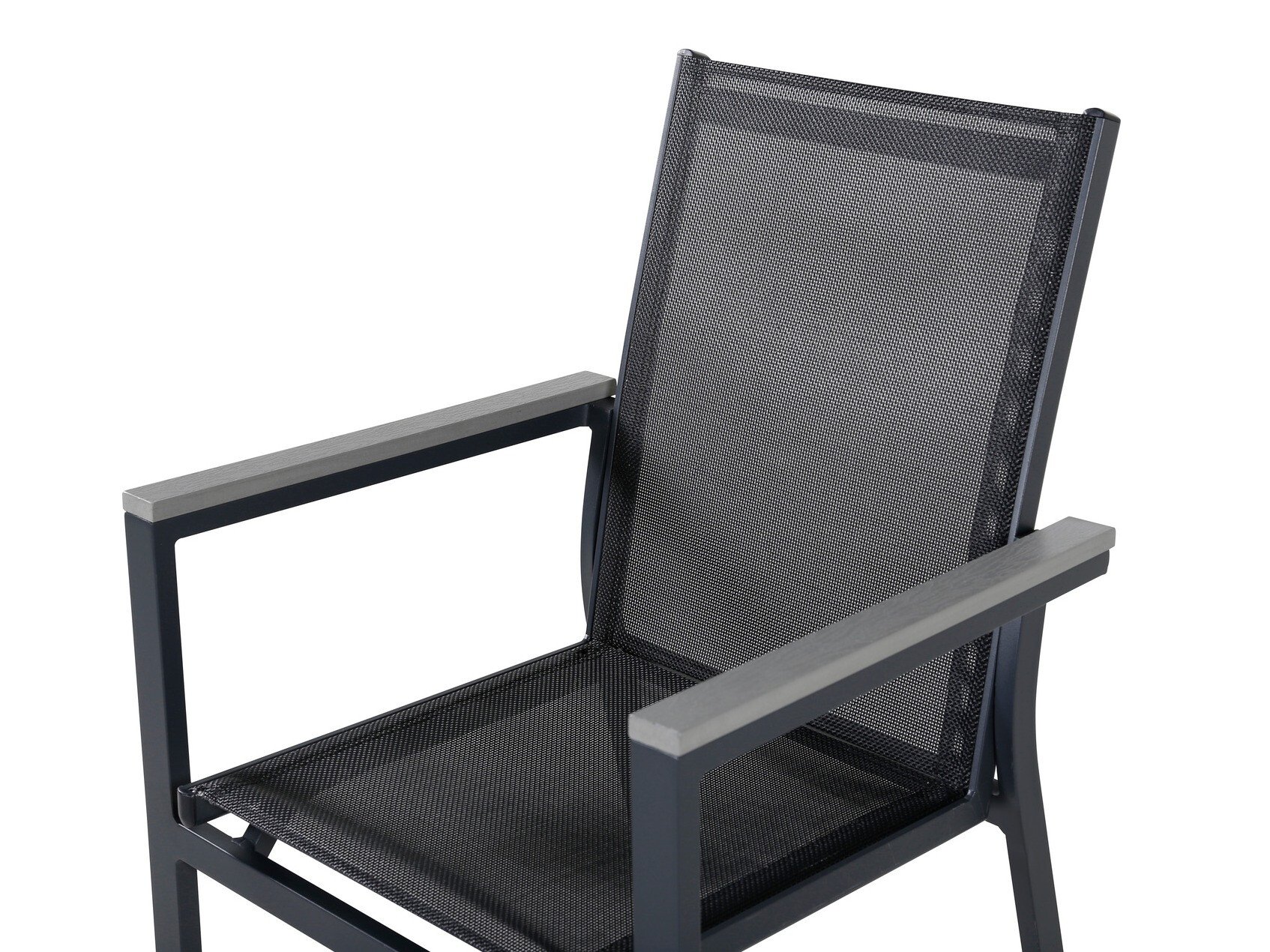 Buitenstoel Dallas 2775 (Zwart + Grijs)