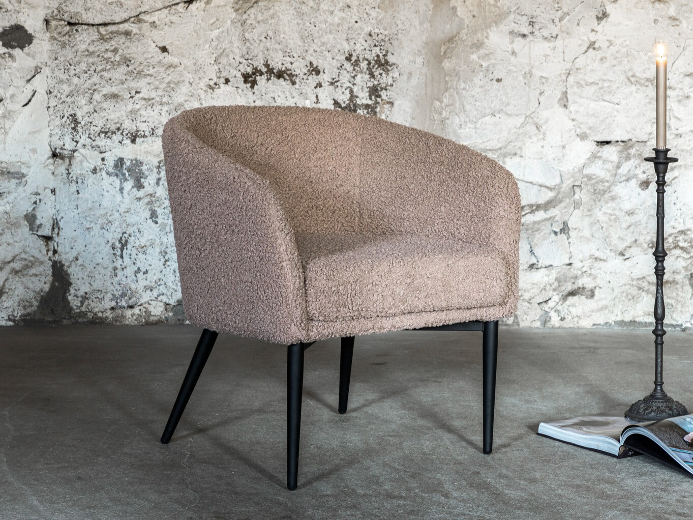 Fauteuil Dallas 1706 (Bruin + Zwart)