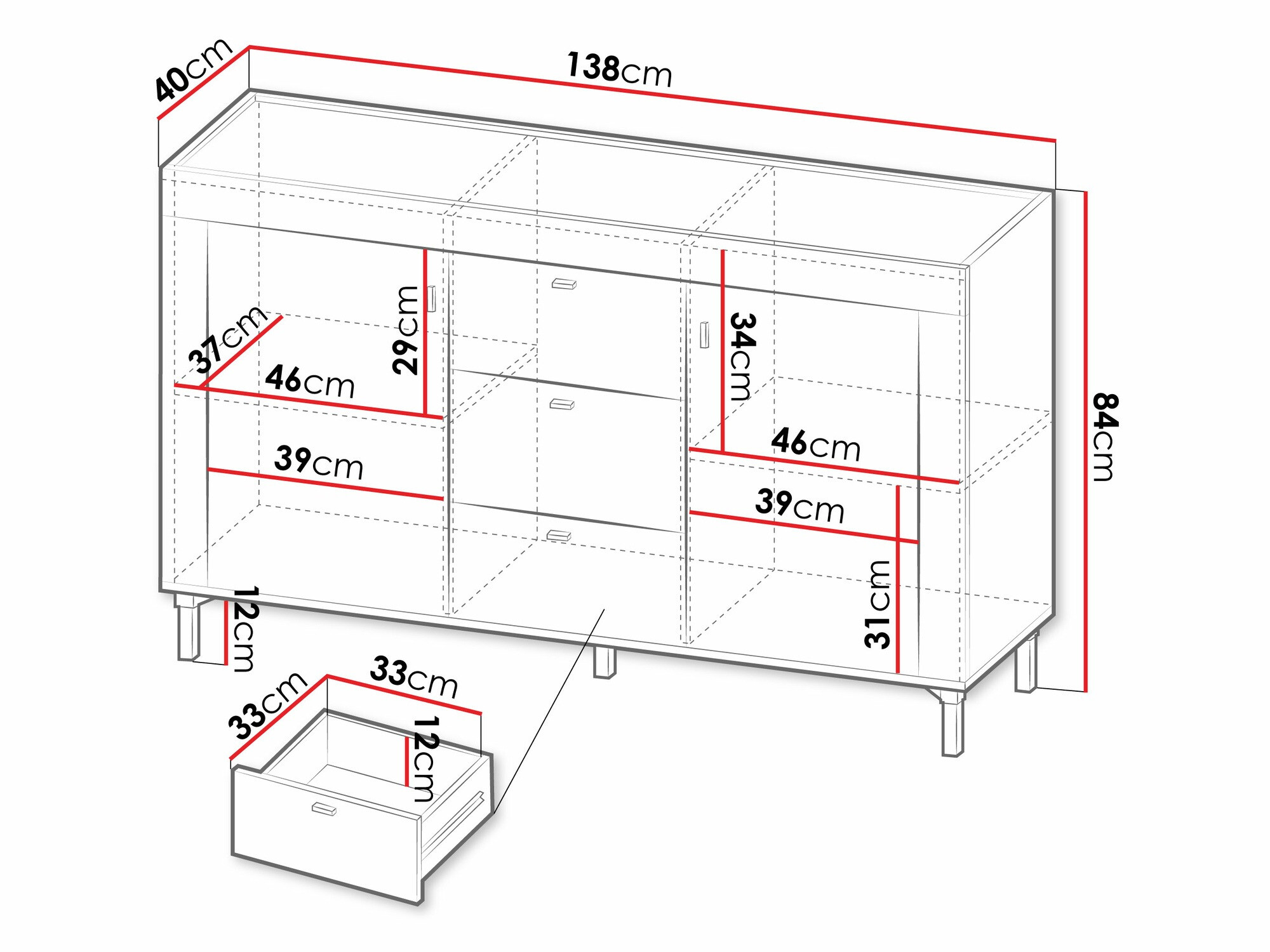 Ladekast Mormavu 103 (Kasjmier)