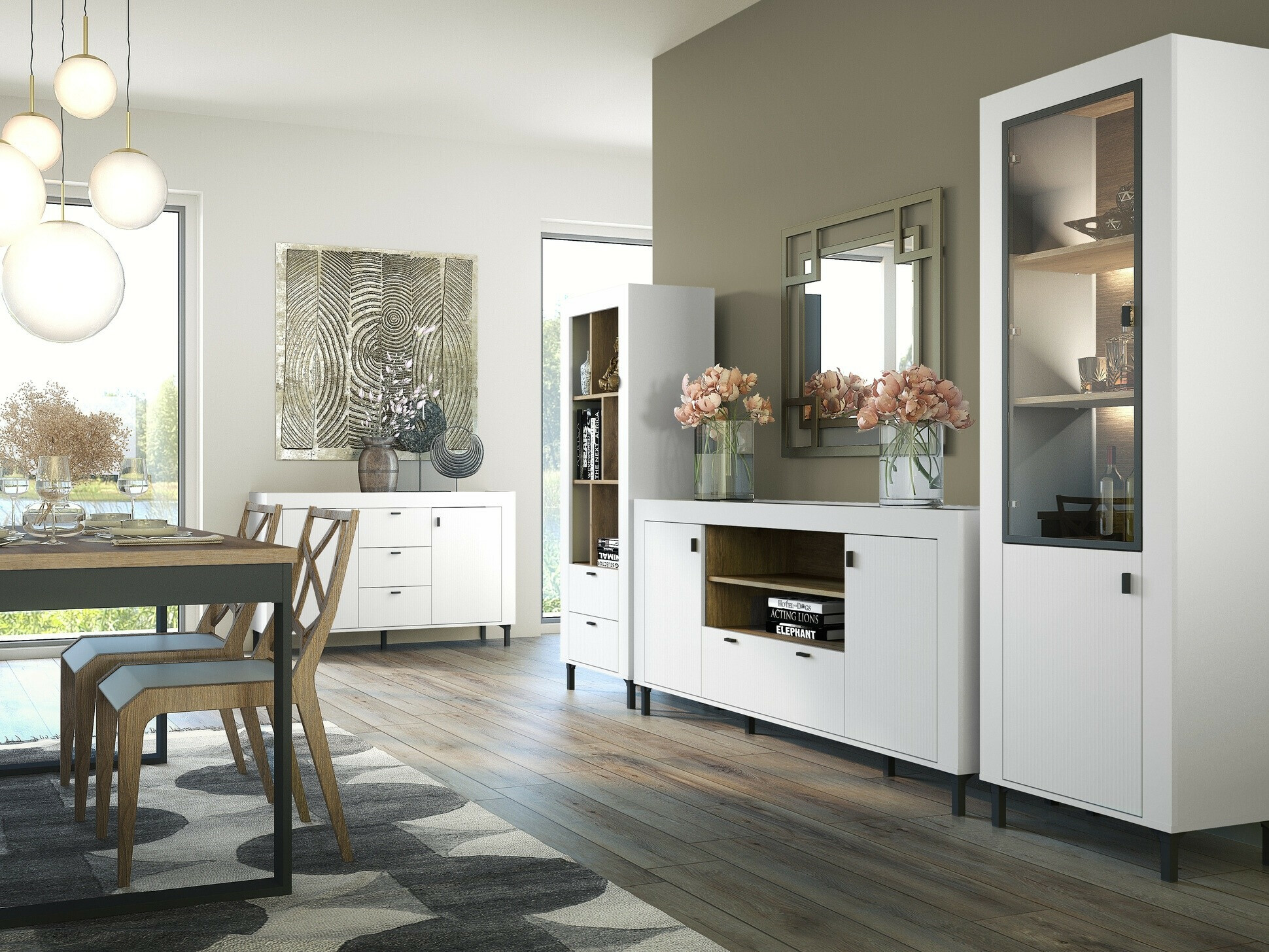 Ladekast Mormavu 110 (Mat wit)