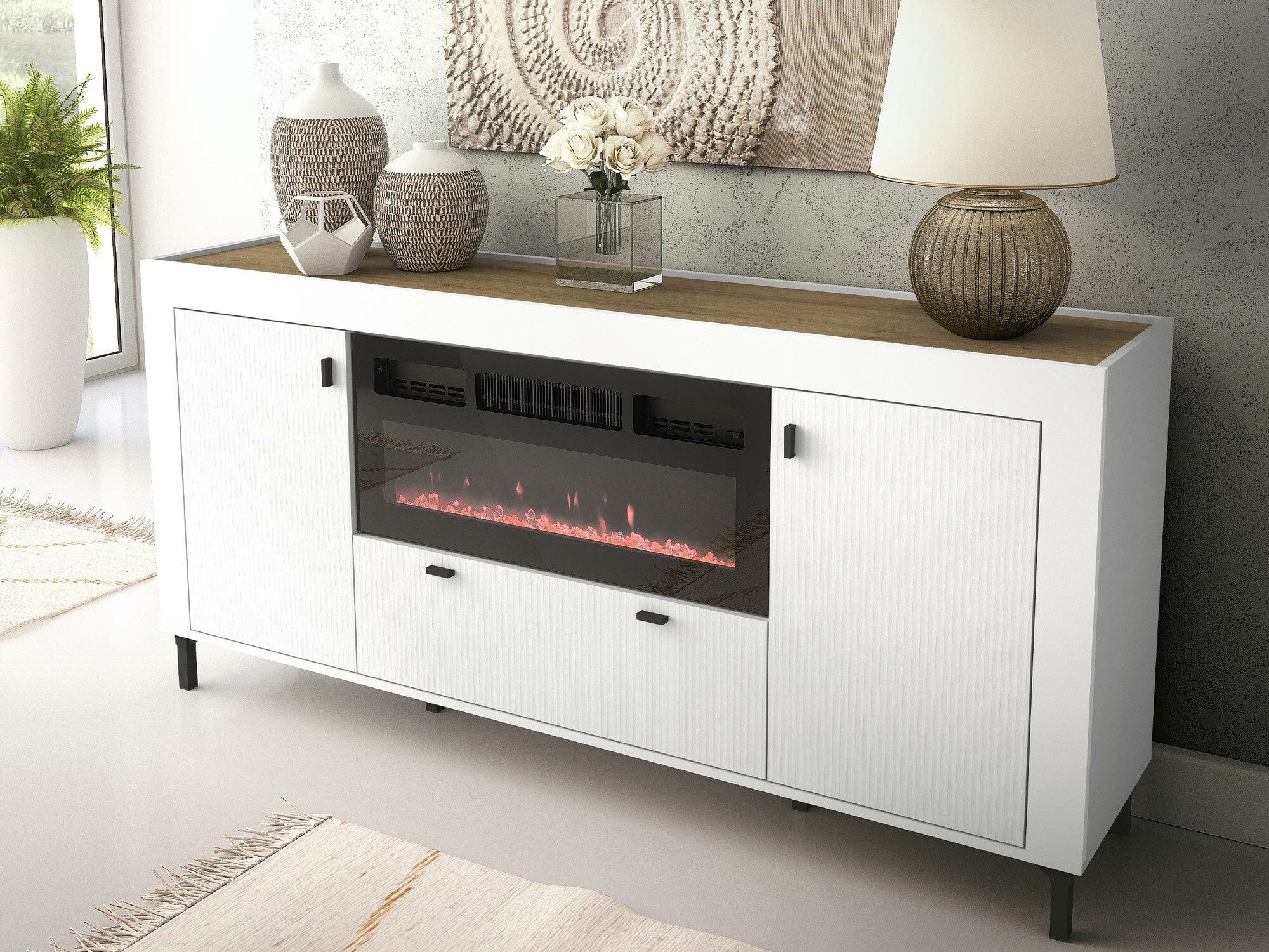 Ladekast Mormavu 110 (Mat wit)