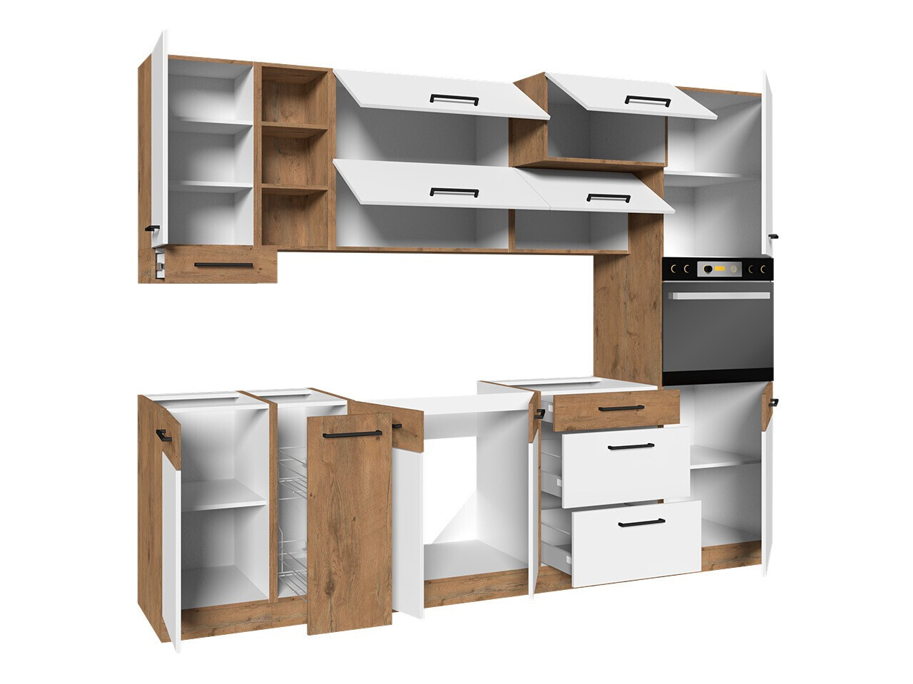 Modulaire keukenset Wood Grey 136