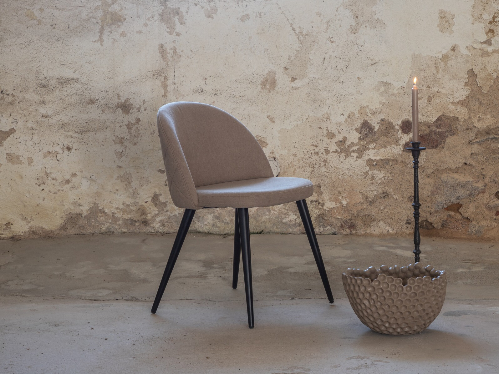 Stoel Dallas 2640 (Beige + Zwart)