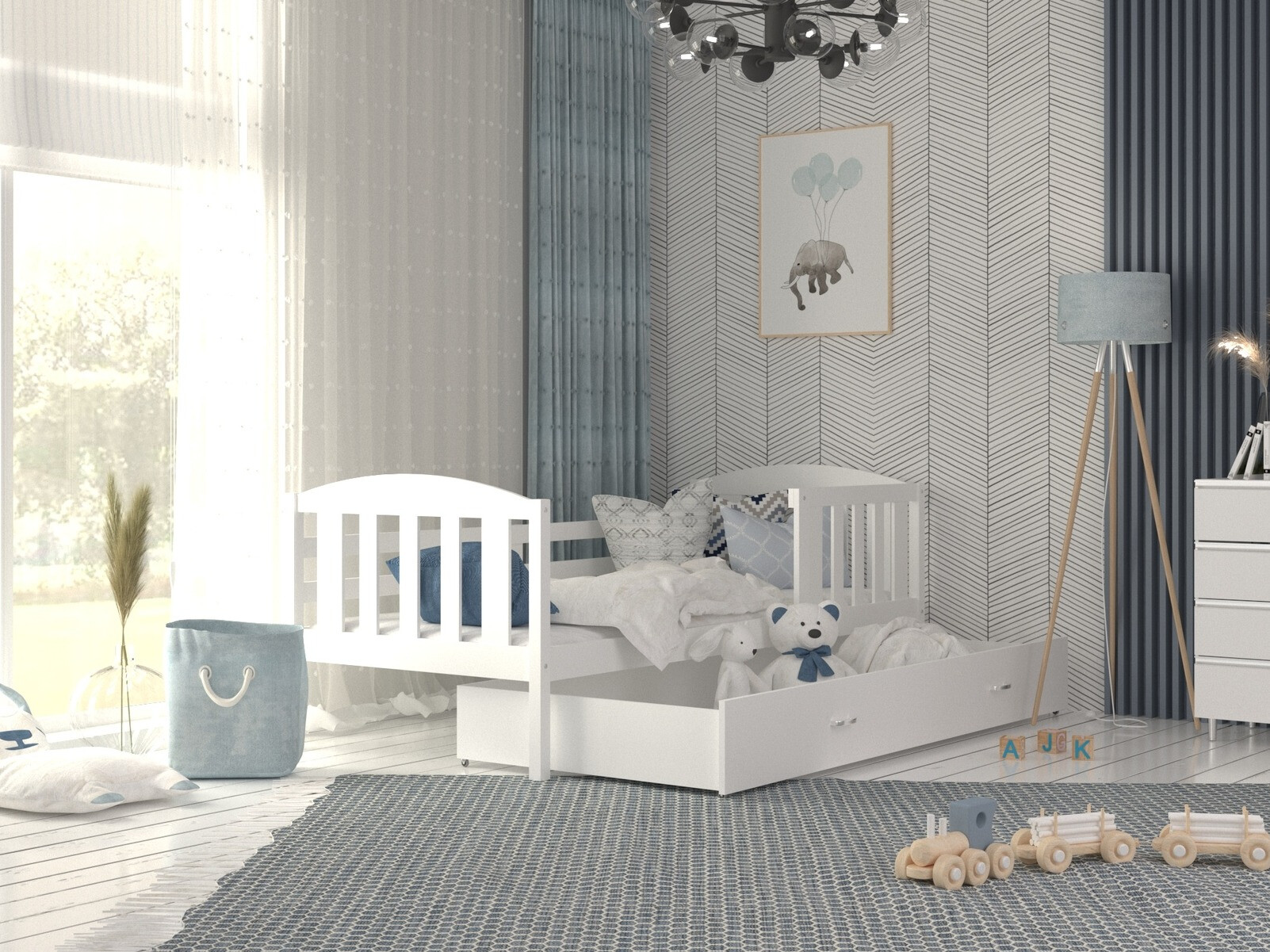 Bed Aurora 126 (Wit)