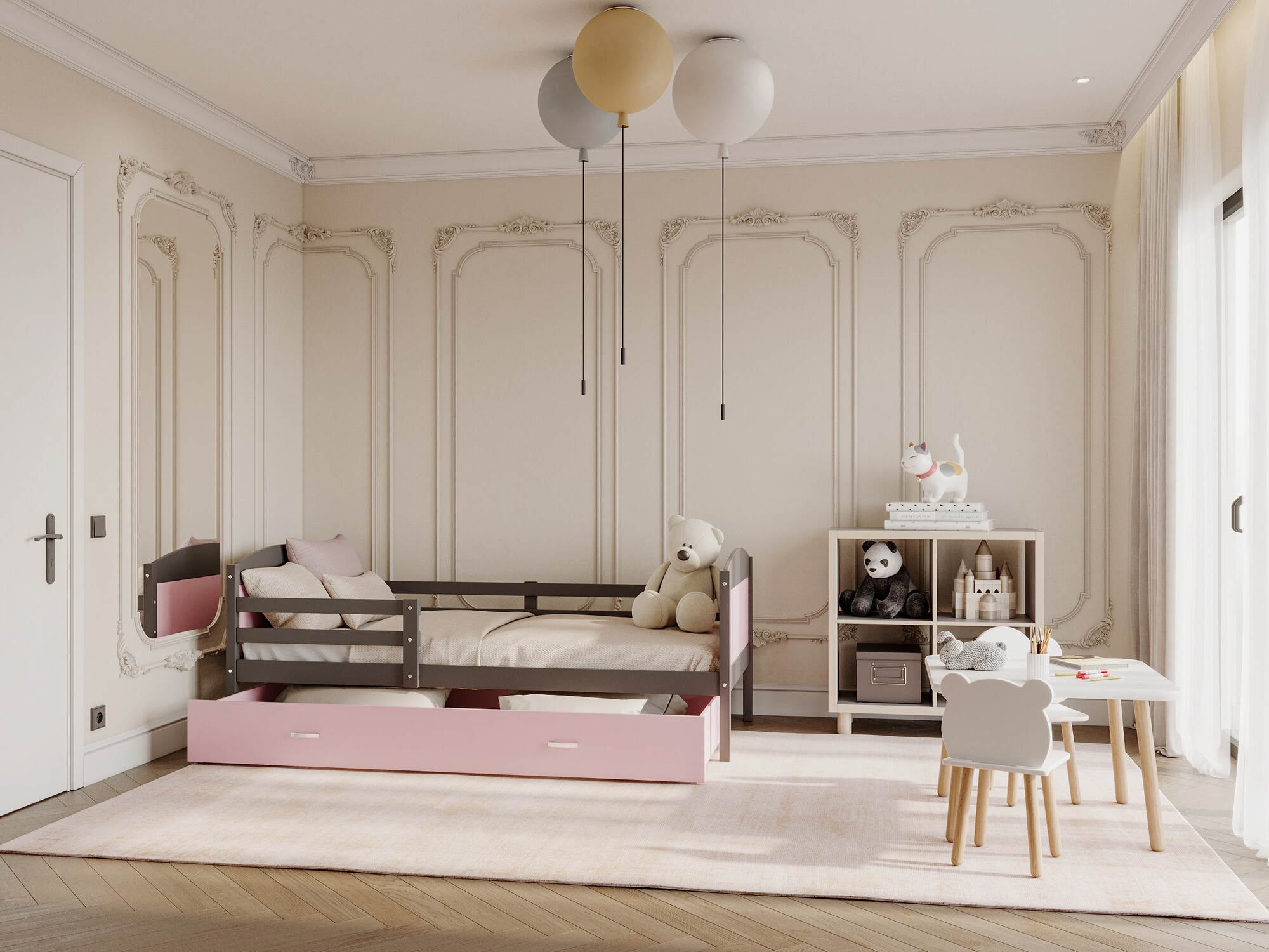 Bed Aurora 127 (Grijs)