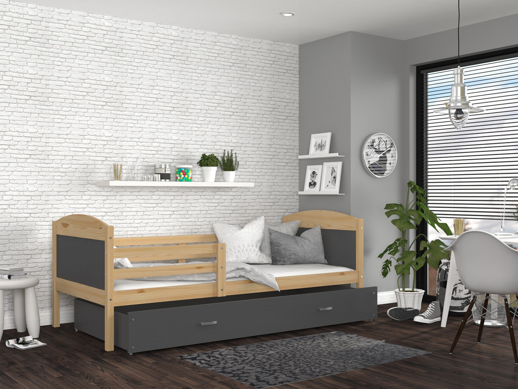 Bed Aurora 128 (Grenen)