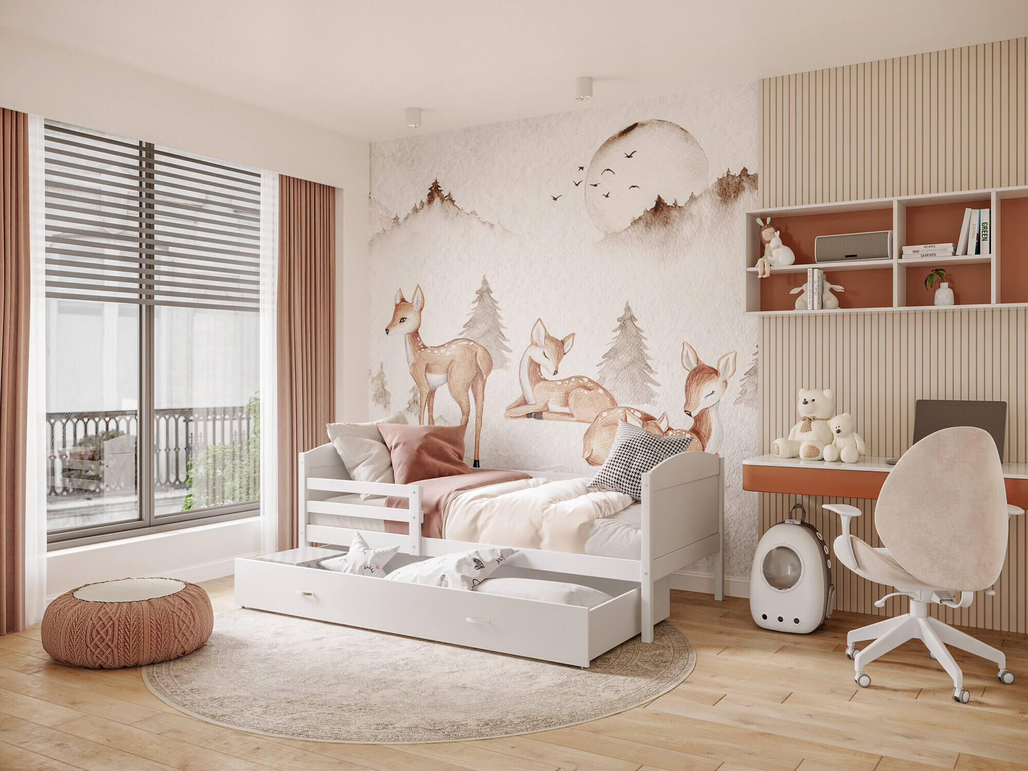 Bed Aurora 129 (Wit)