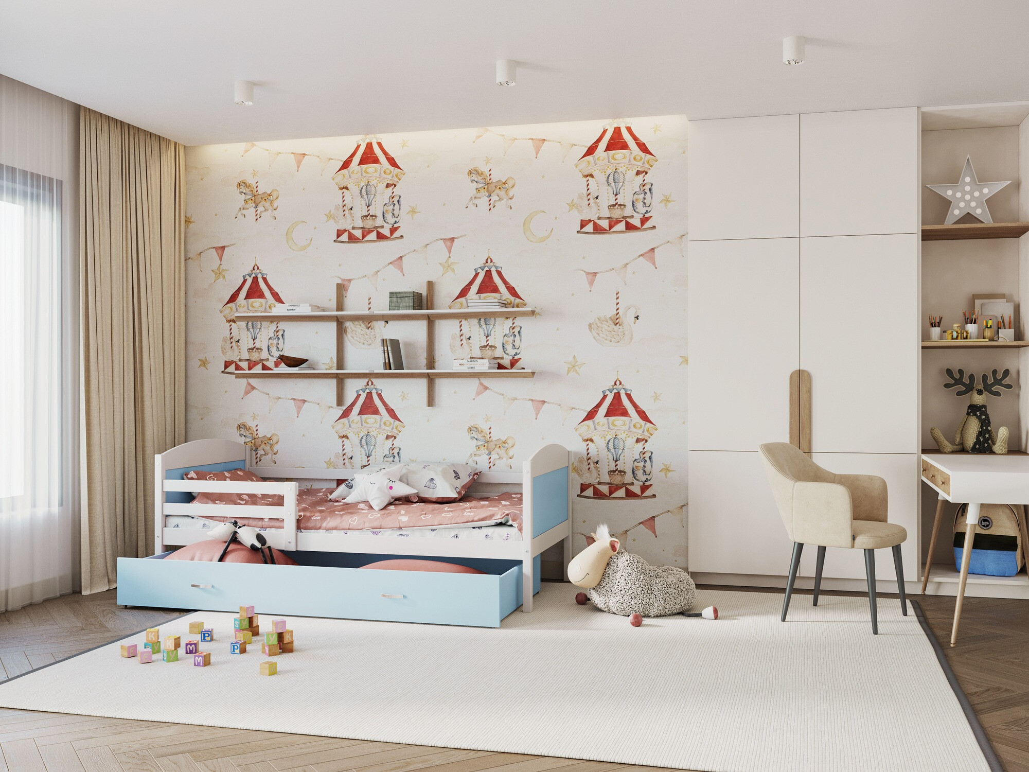 Bed Aurora 129 (Wit)