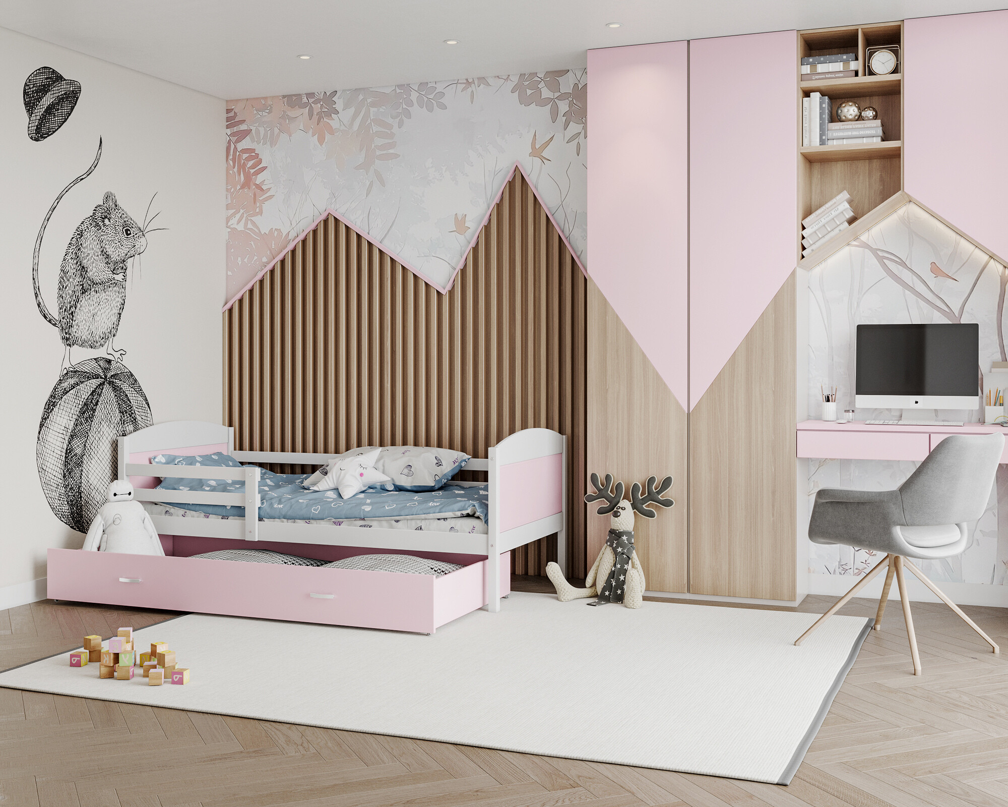 Bed Aurora 129 (Wit)